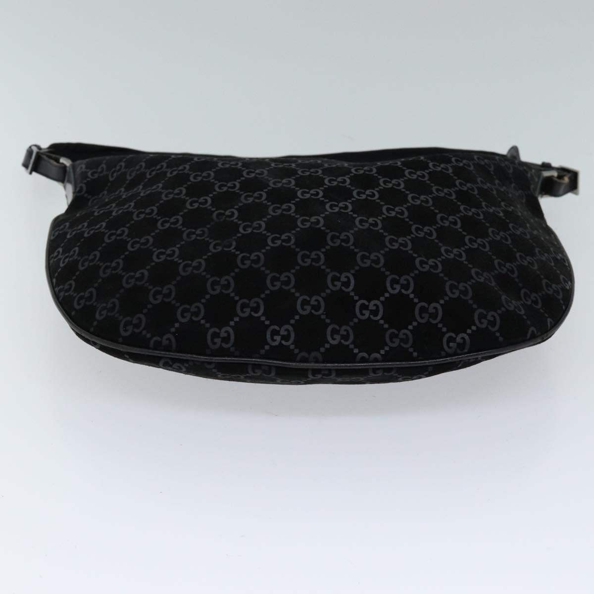 GUCCI GG Canvas Shoulder Bag Black 001 1206 Auth 71511