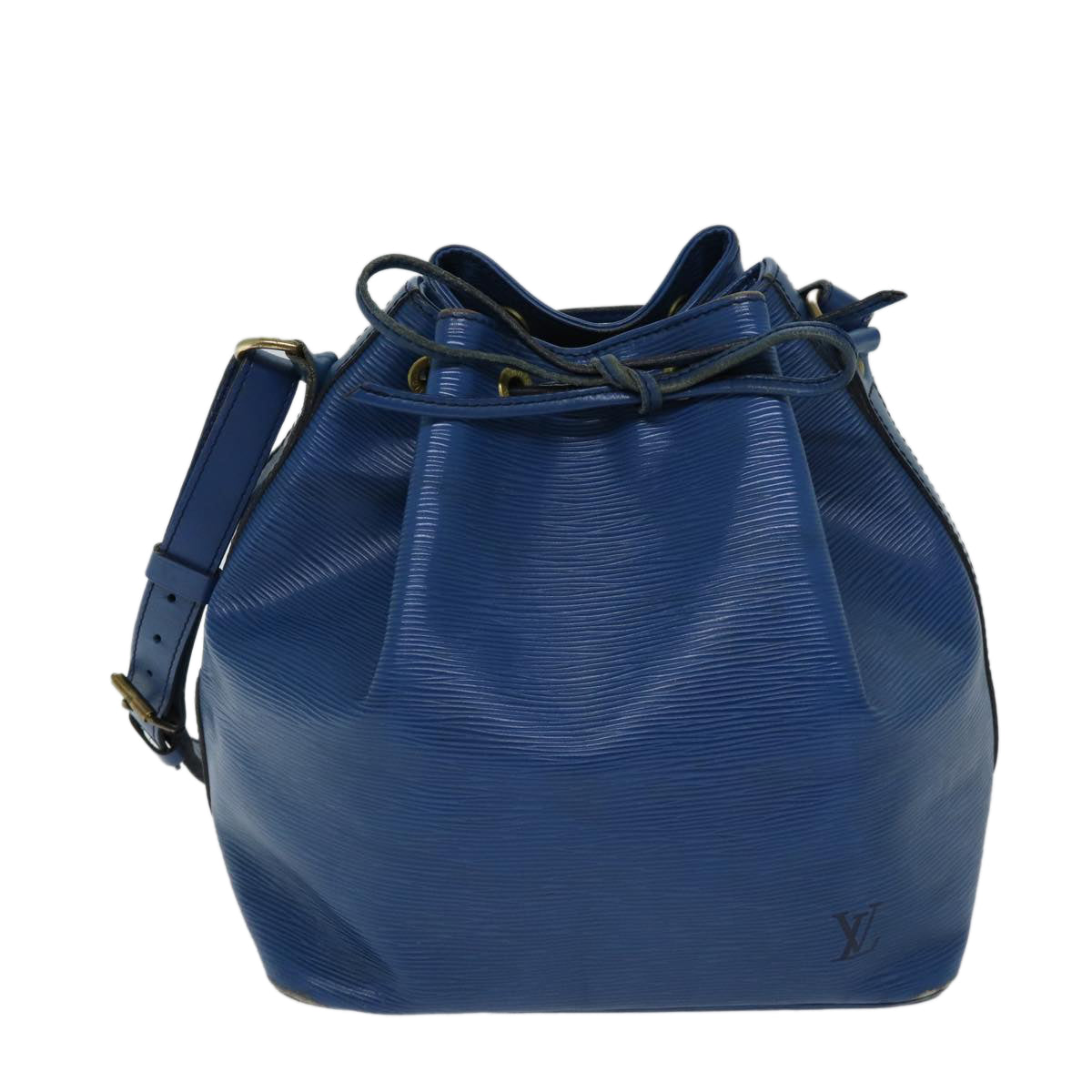 LOUIS VUITTON Epi Petit Noe Shoulder Bag Blue M44105 LV Auth 71774