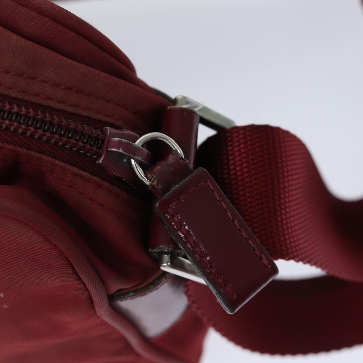 PRADA Shoulder Bag Nylon Red Auth 71842