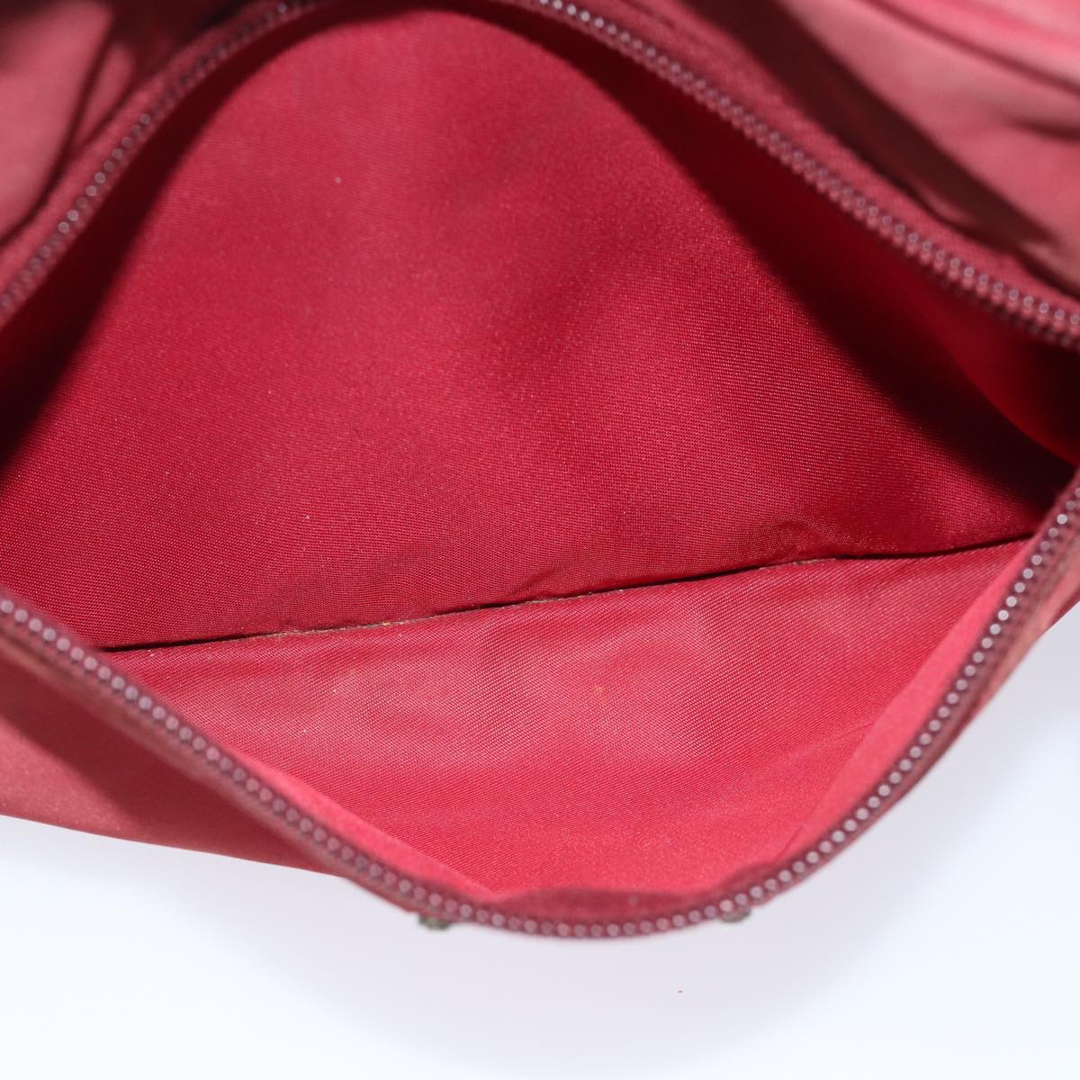 PRADA Shoulder Bag Nylon Red Auth 71842