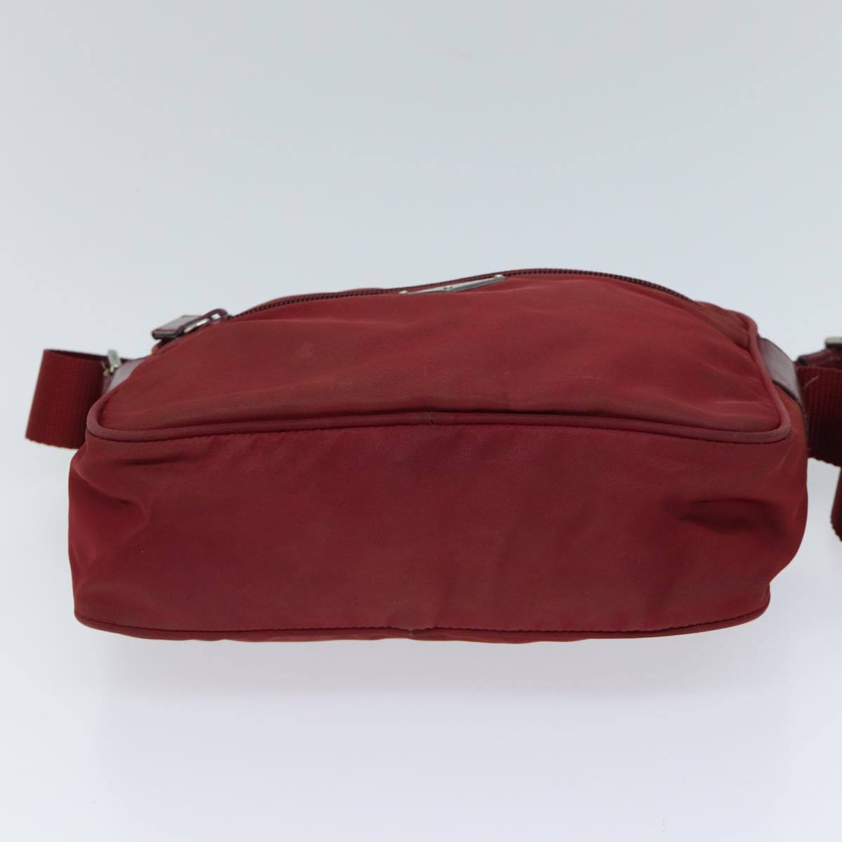 PRADA Shoulder Bag Nylon Red Auth 71842