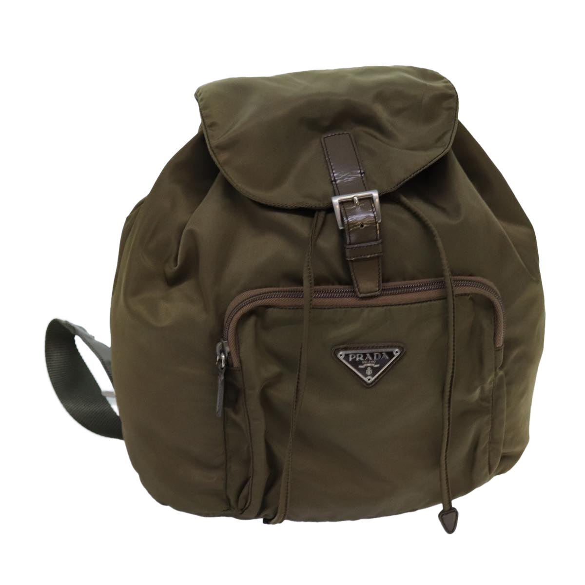 PRADA Backpack Nylon Brown Auth 71851