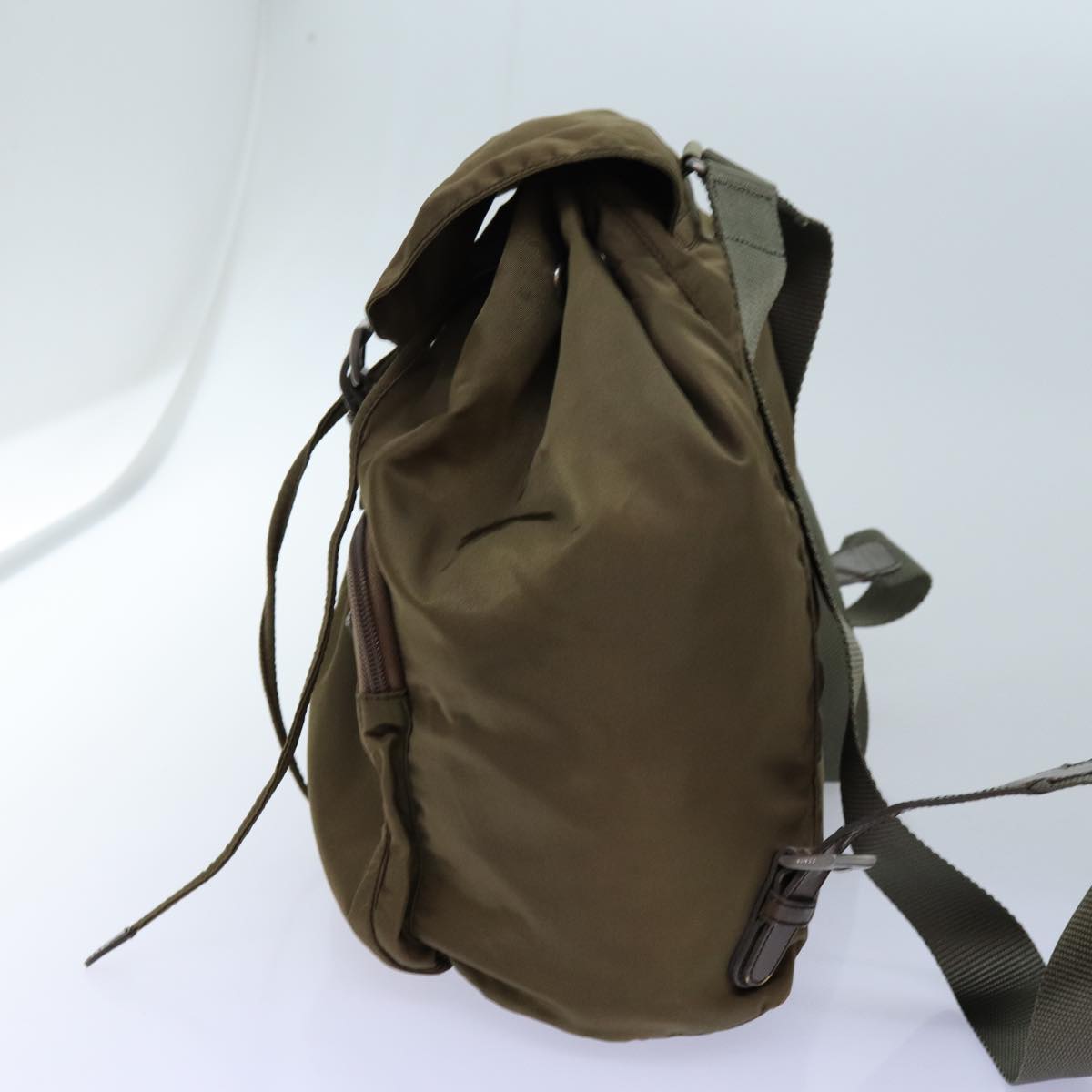 PRADA Backpack Nylon Brown Auth 71851