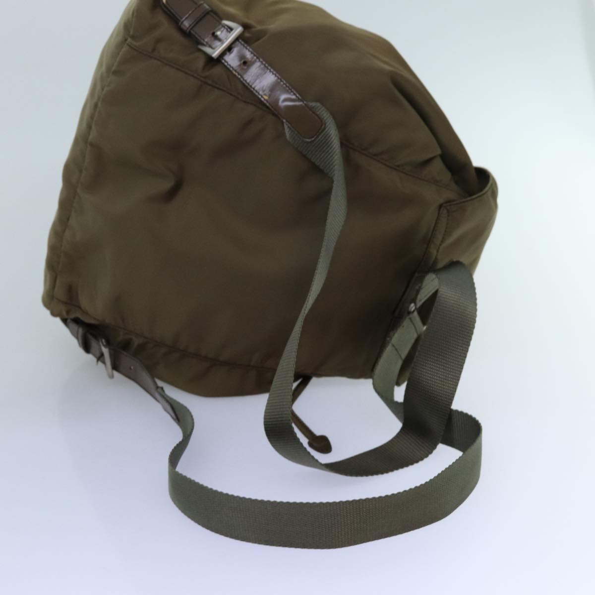 PRADA Backpack Nylon Brown Auth 71851