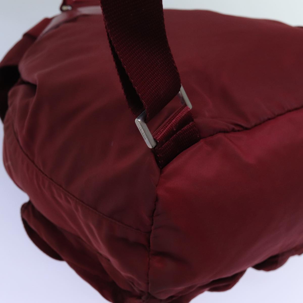 PRADA Backpack Nylon Red Auth 71852