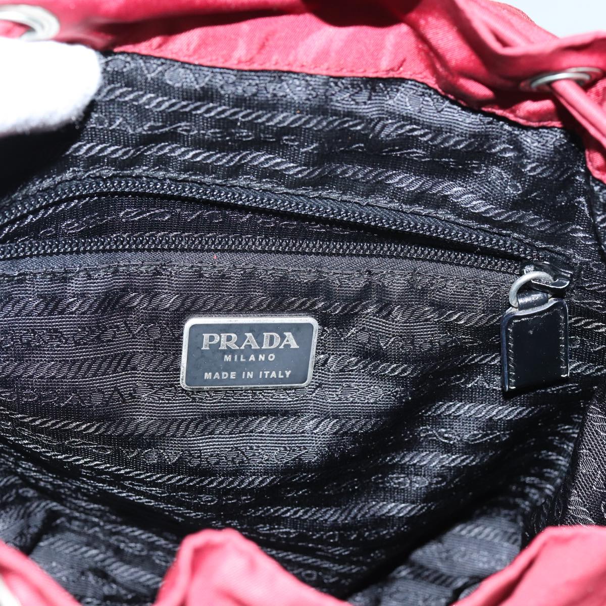 PRADA Backpack Nylon Red Auth 71852