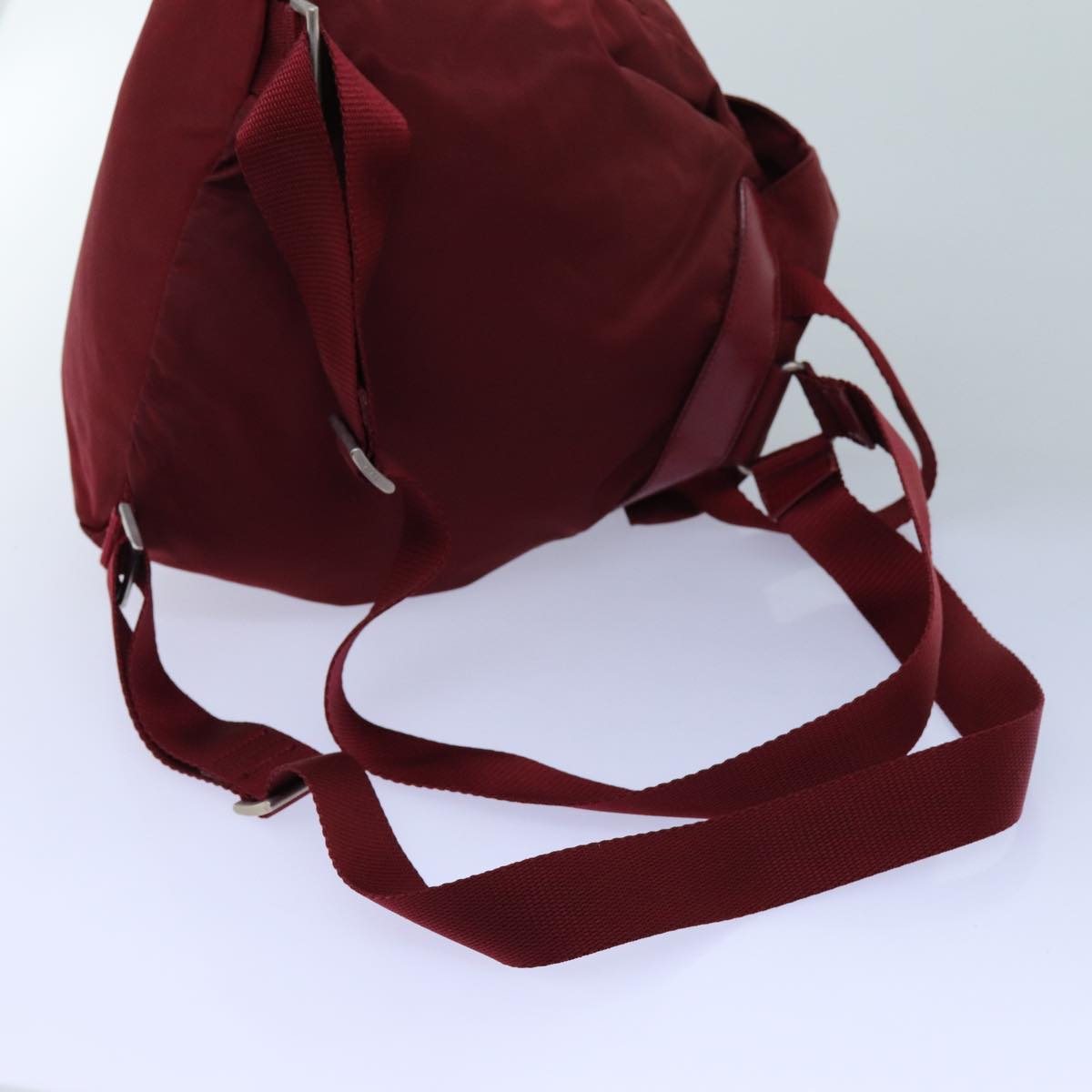 PRADA Backpack Nylon Red Auth 71852