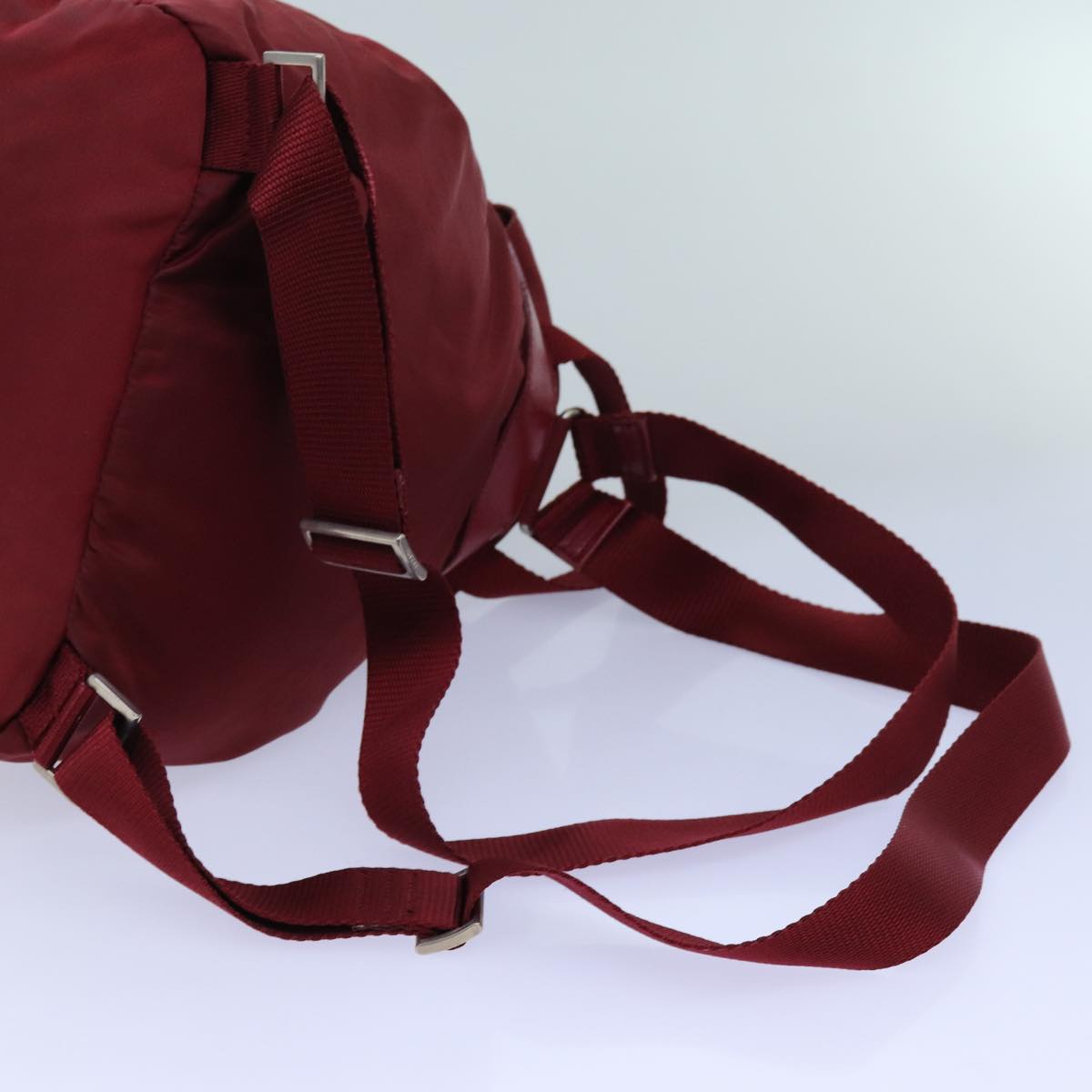 PRADA Backpack Nylon Red Auth 71852