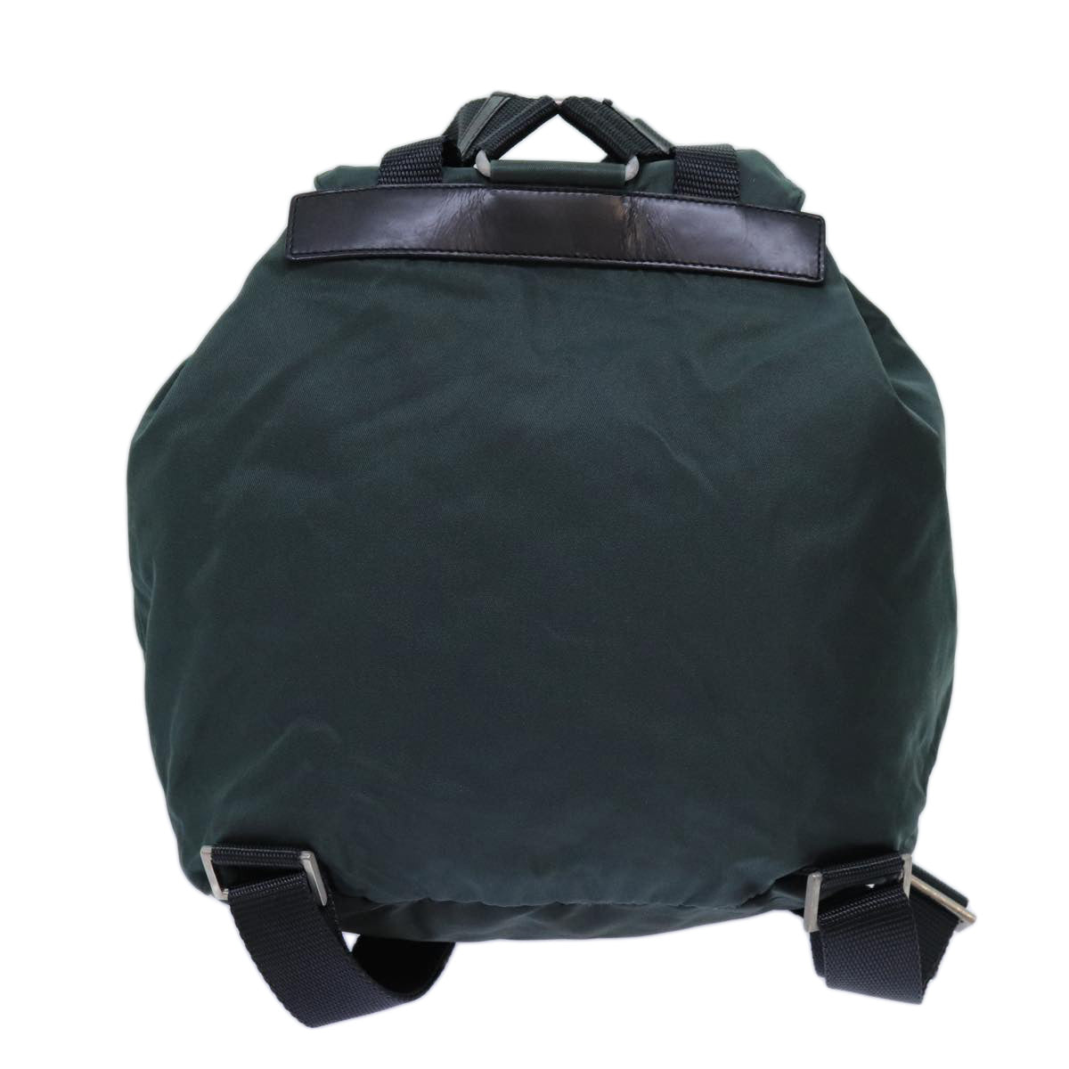 PRADA Backpack Nylon Green Auth 71857