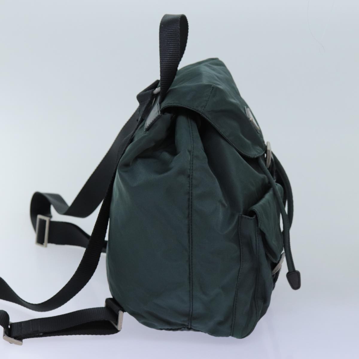 PRADA Backpack Nylon Green Auth 71857