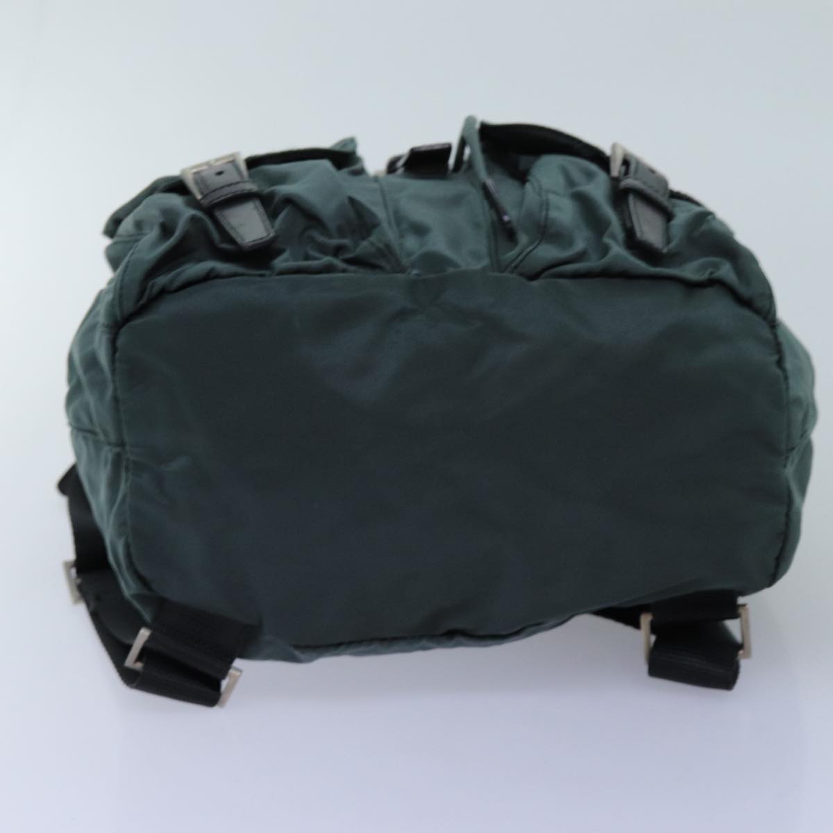 PRADA Backpack Nylon Green Auth 71857