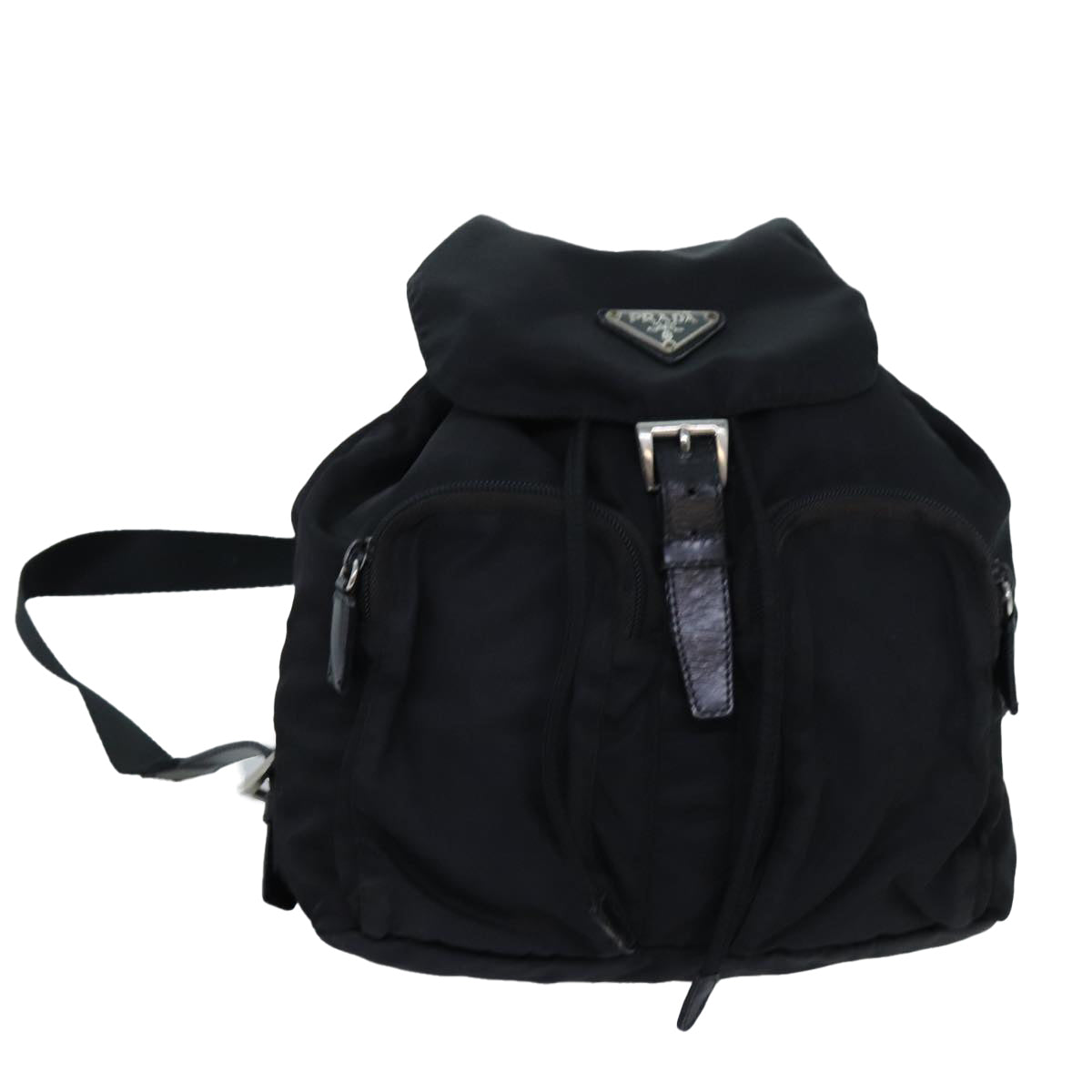 PRADA Backpack Nylon Black Auth 71858