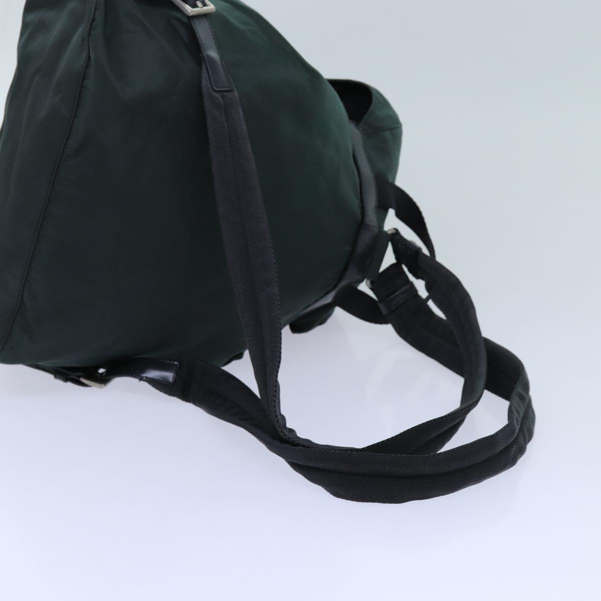 PRADA Backpack Nylon Green Auth 71859