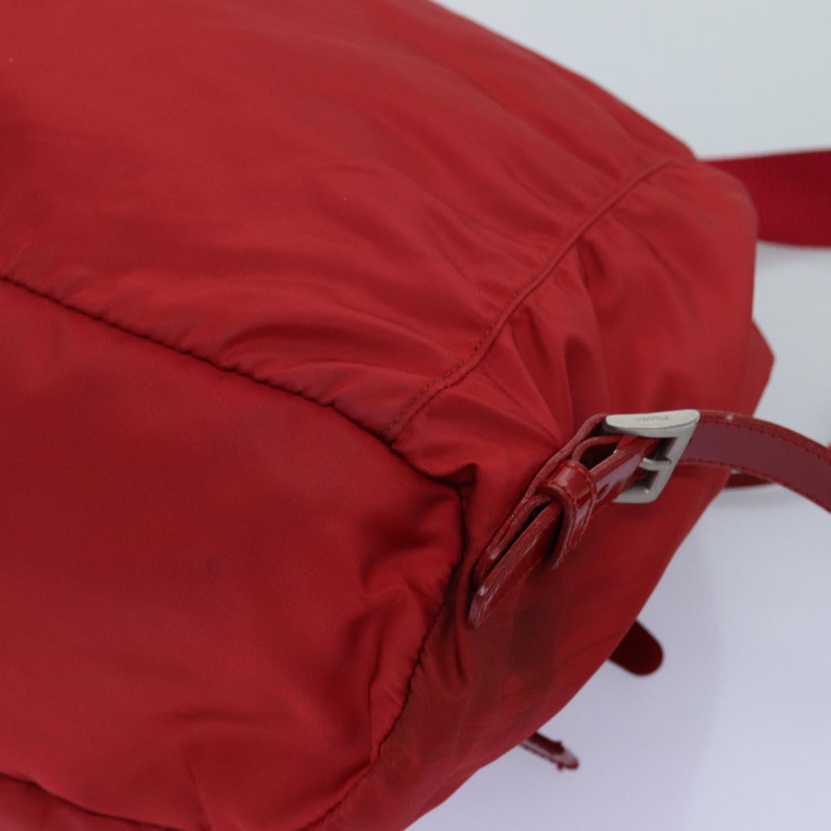 PRADA Backpack Nylon Red Auth 71860