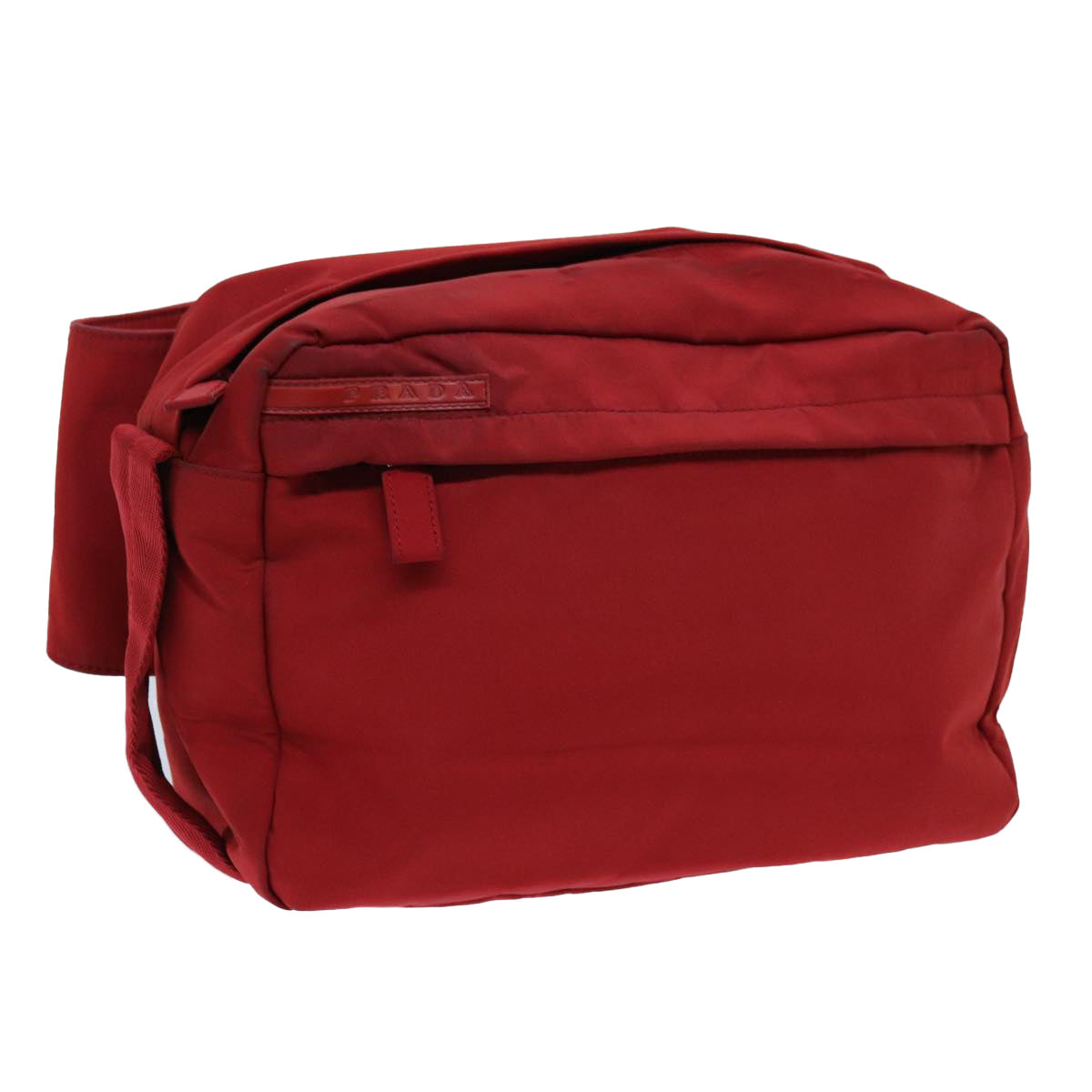 PRADA Waist bag Nylon Red Auth 71865