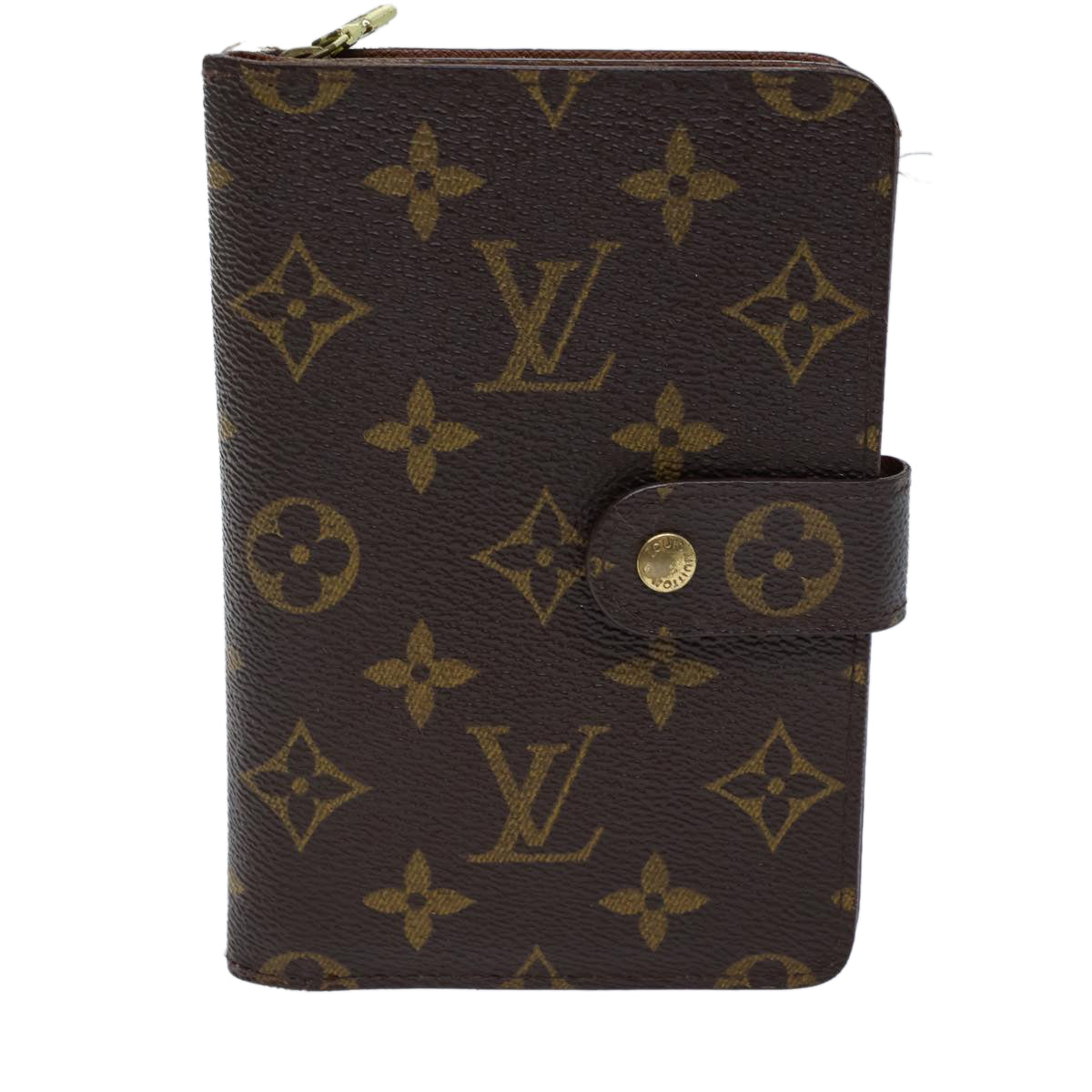 LOUIS VUITTON Monogram Porto Papie Zip Wallet M61207 LV Auth 71891