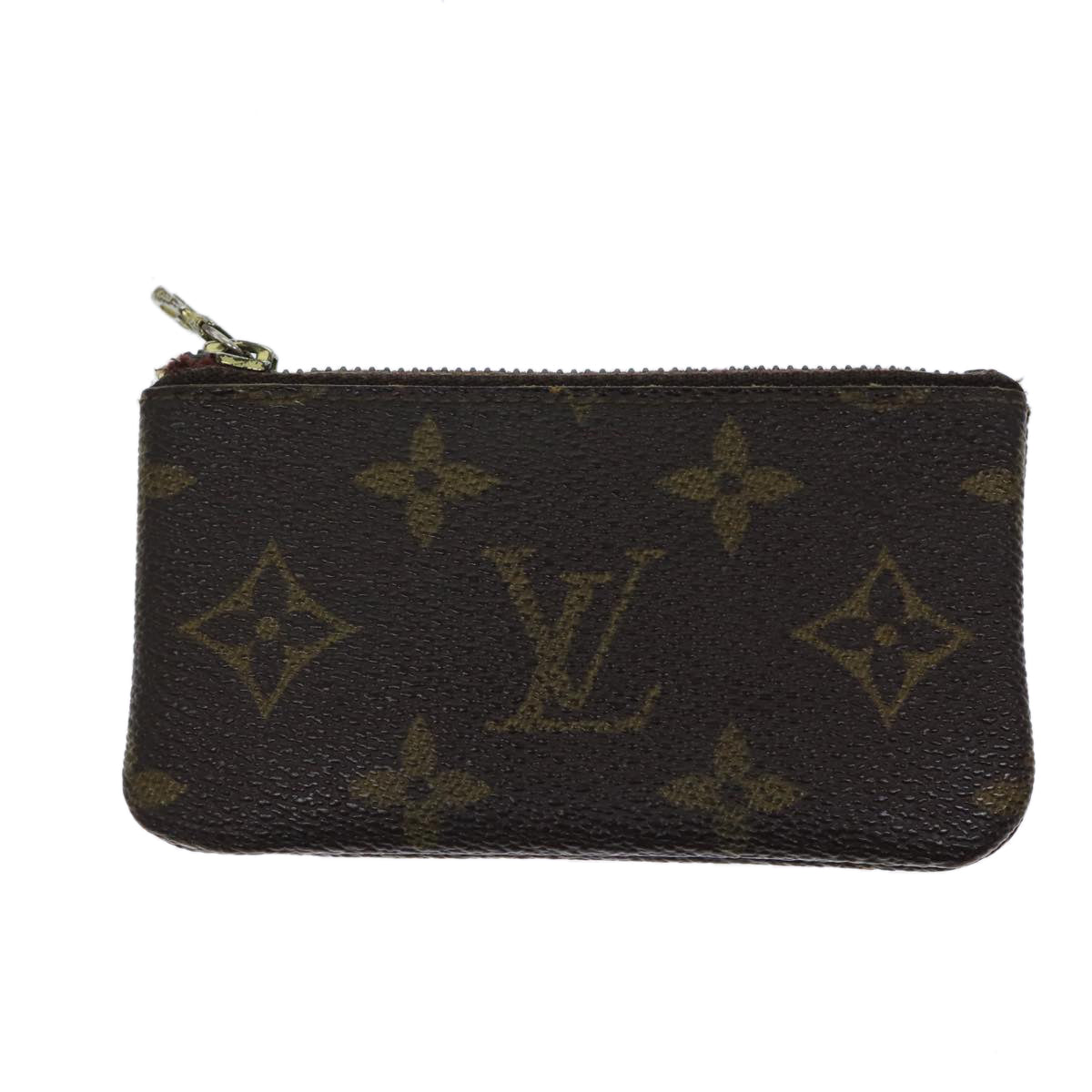 LOUIS VUITTON Monogram Pochette Cles Coin Purse M62650 LV Auth 71893