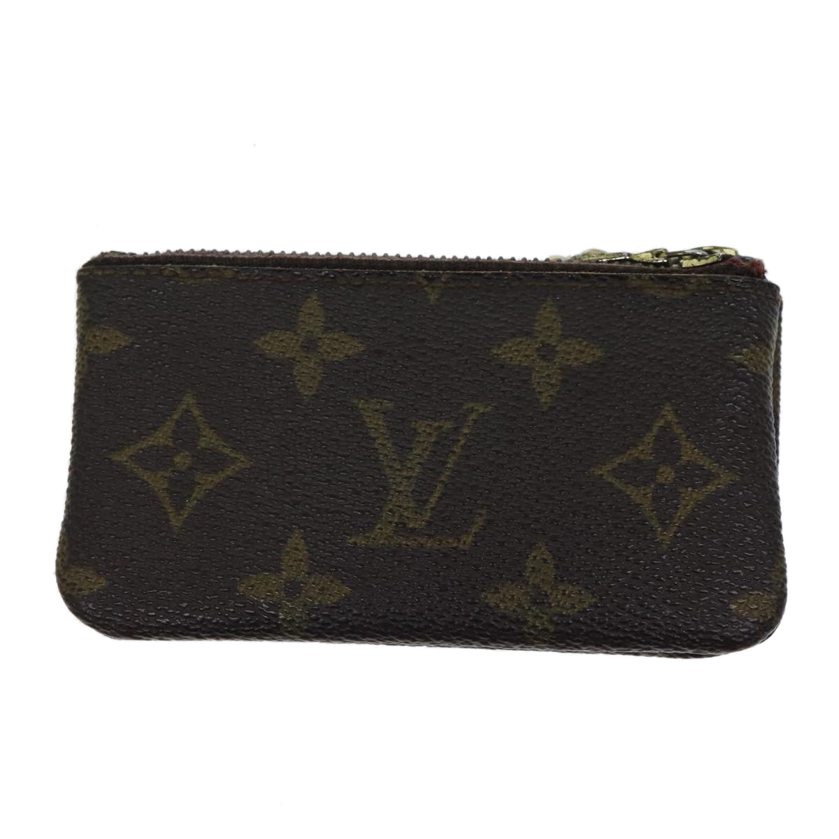 LOUIS VUITTON Monogram Pochette Cles Coin Purse M62650 LV Auth 71893