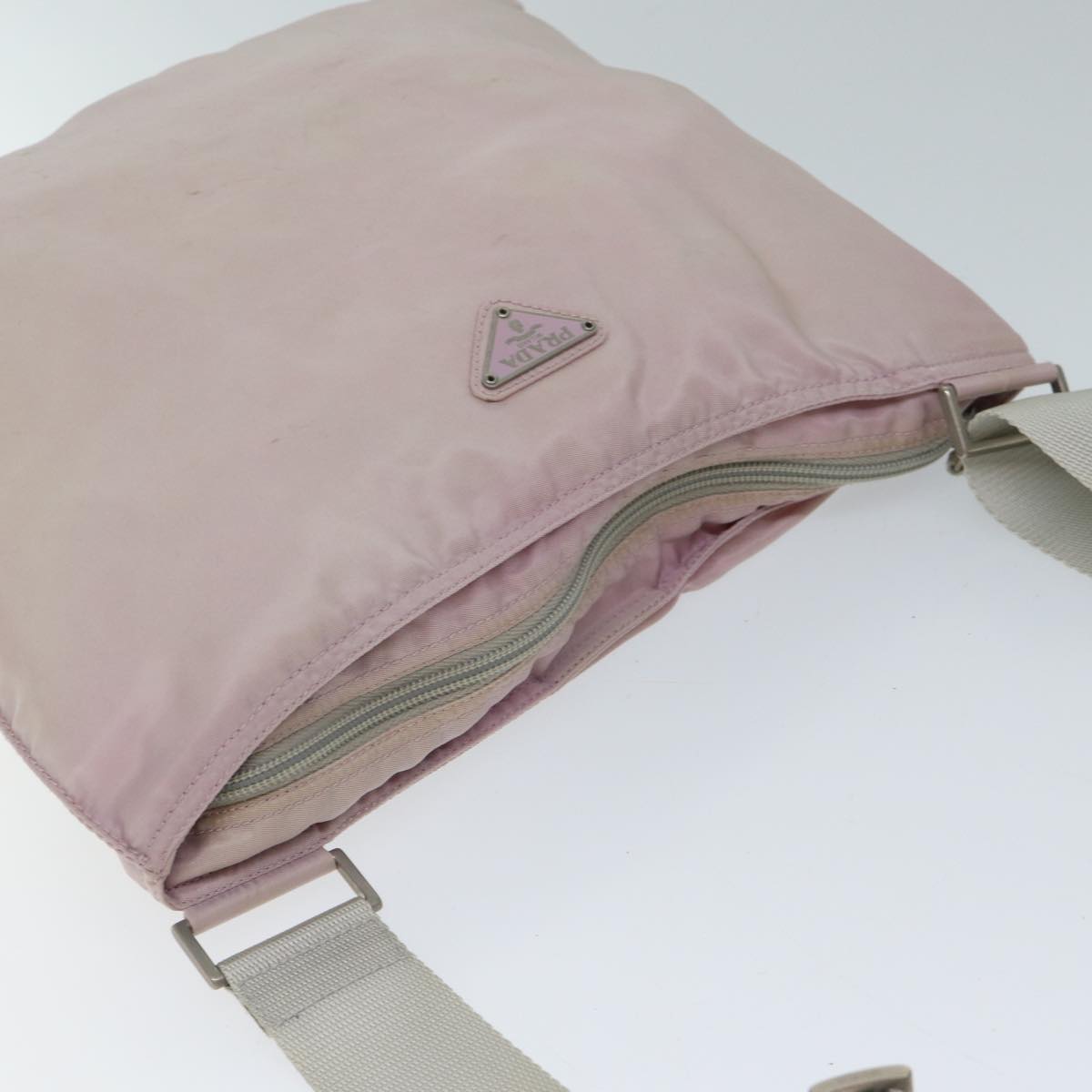 PRADA Shoulder Bag Nylon Pink Auth 71905