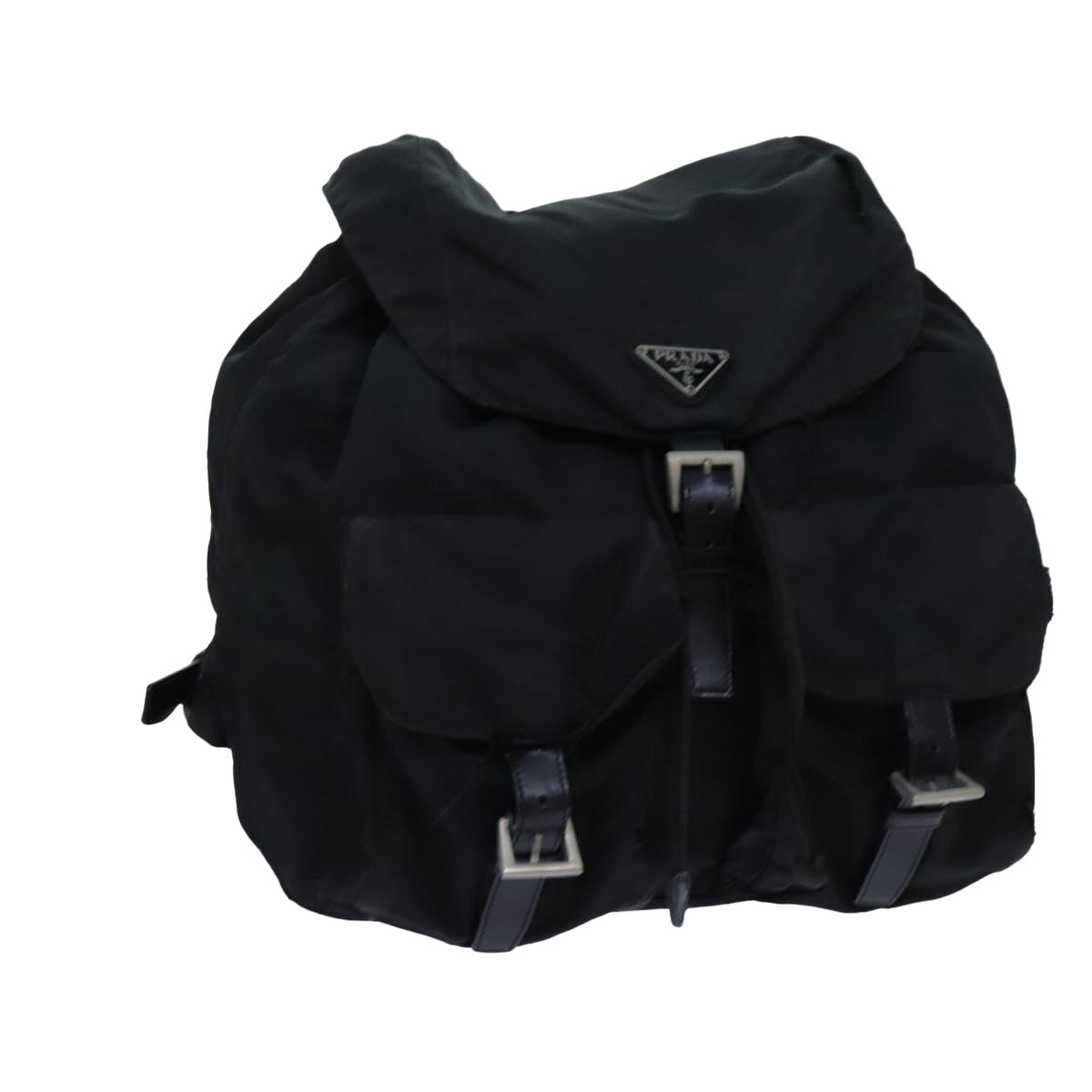 PRADA Backpack Nylon Black Auth 71911