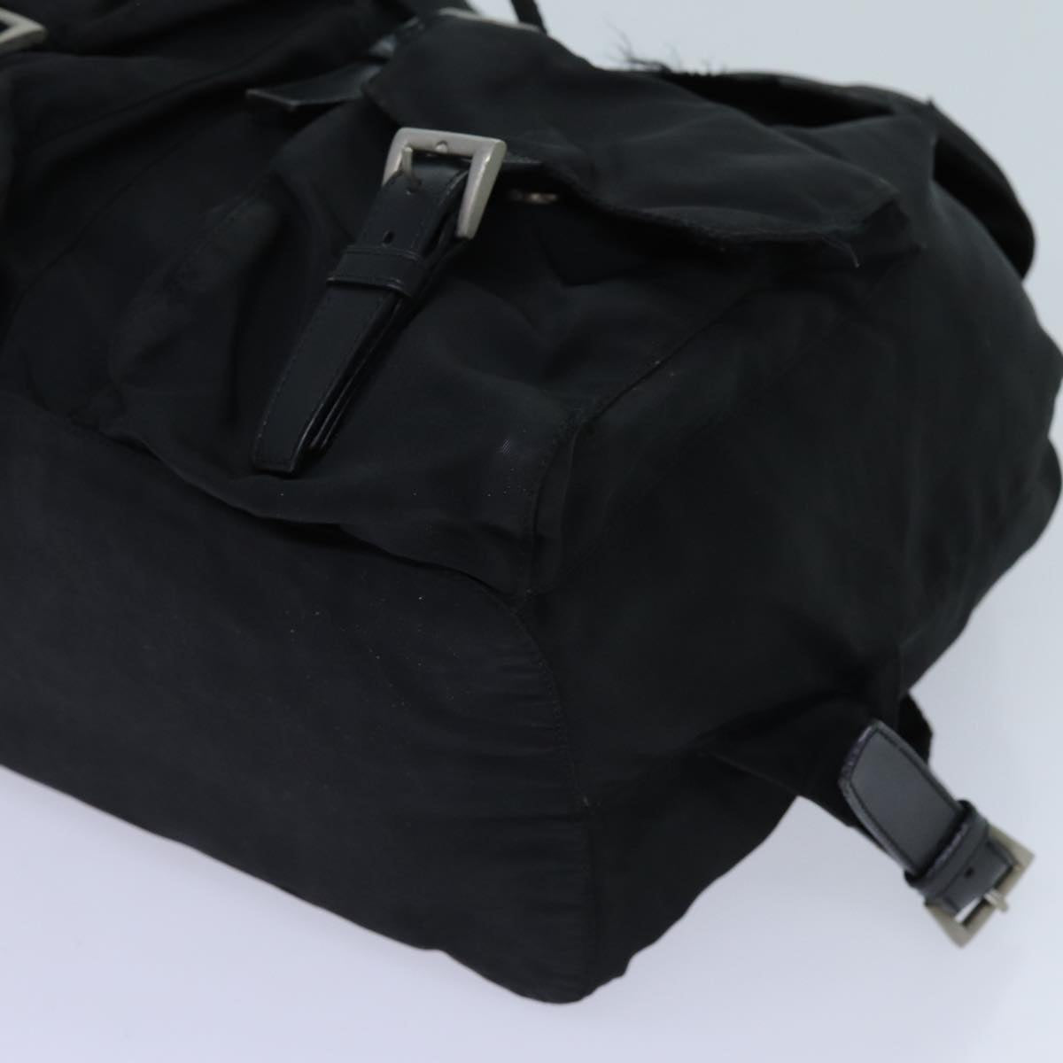 PRADA Backpack Nylon Black Auth 71911