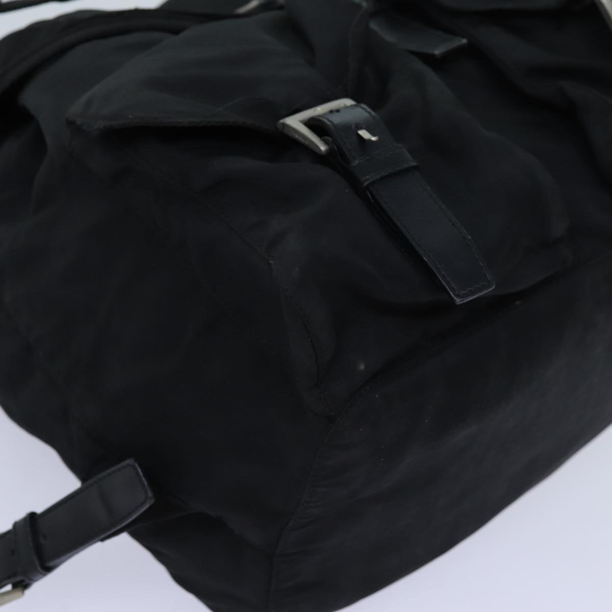 PRADA Backpack Nylon Black Auth 71911