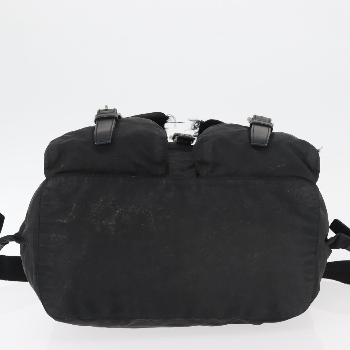 PRADA Backpack Nylon Black Auth 71911