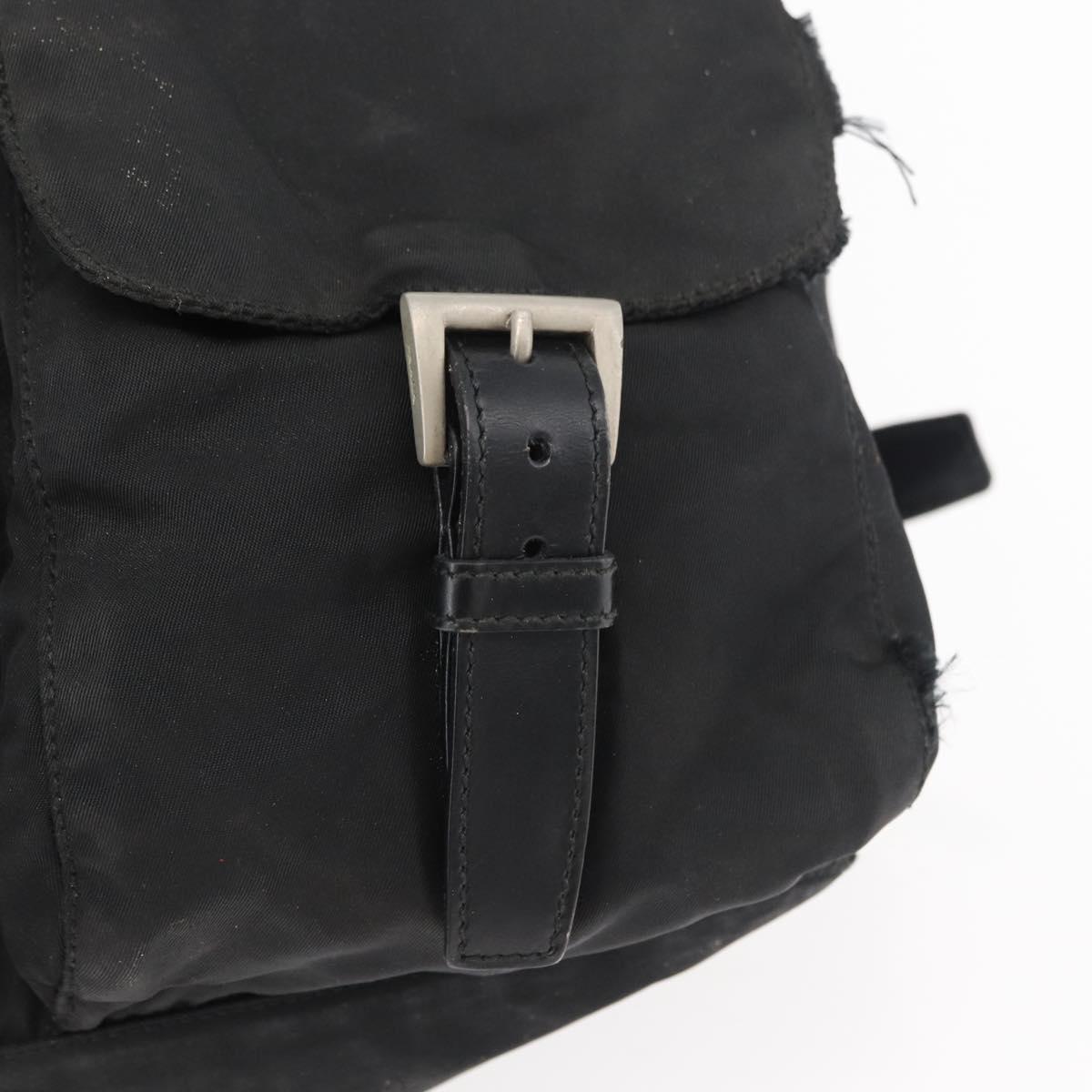 PRADA Backpack Nylon Black Auth 71911