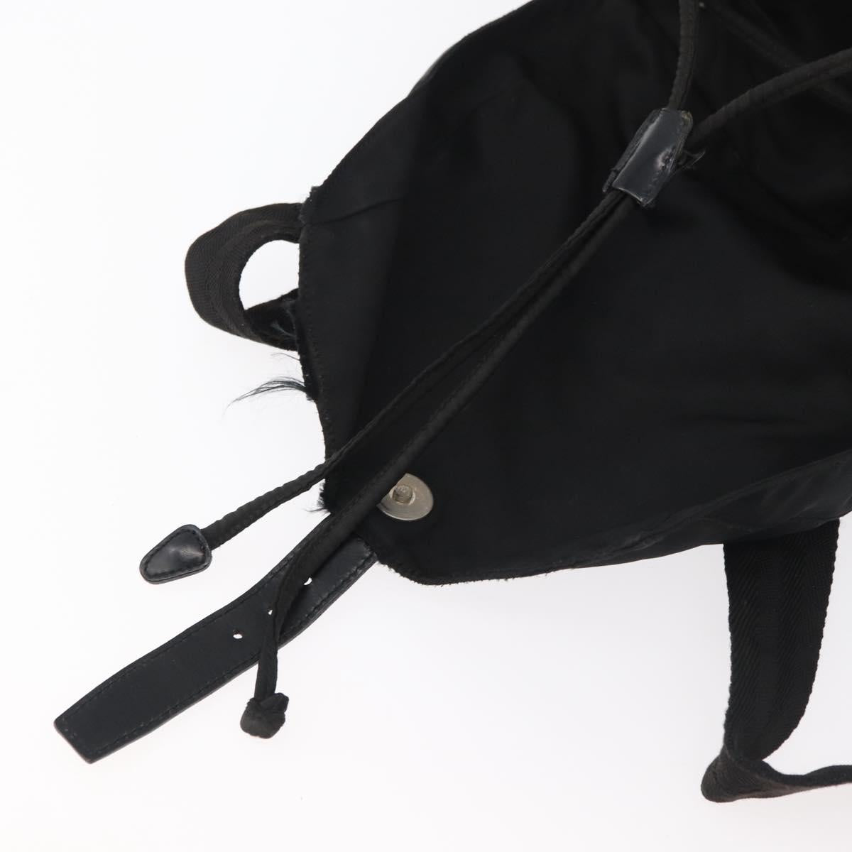 PRADA Backpack Nylon Black Auth 71911