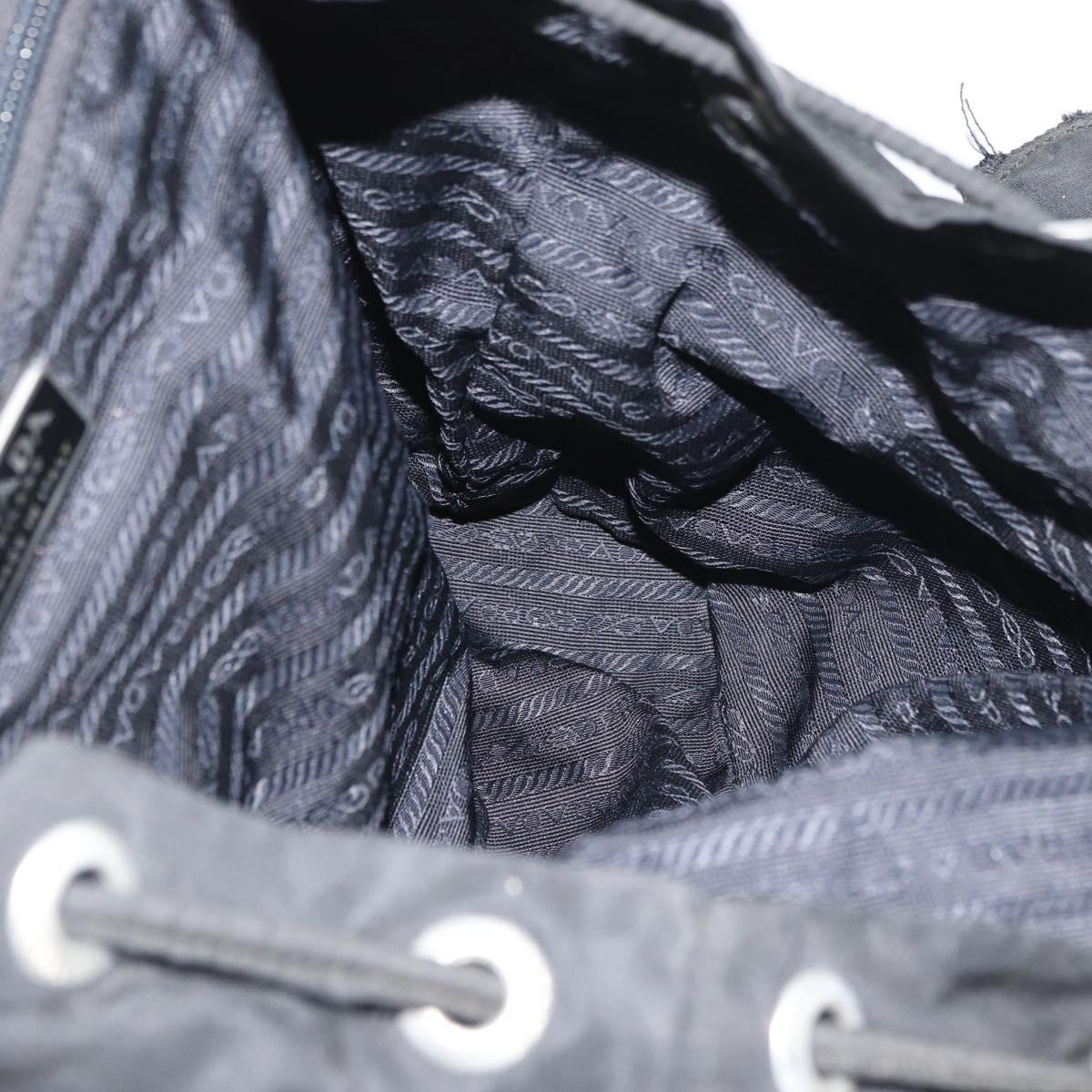 PRADA Backpack Nylon Black Auth 71911