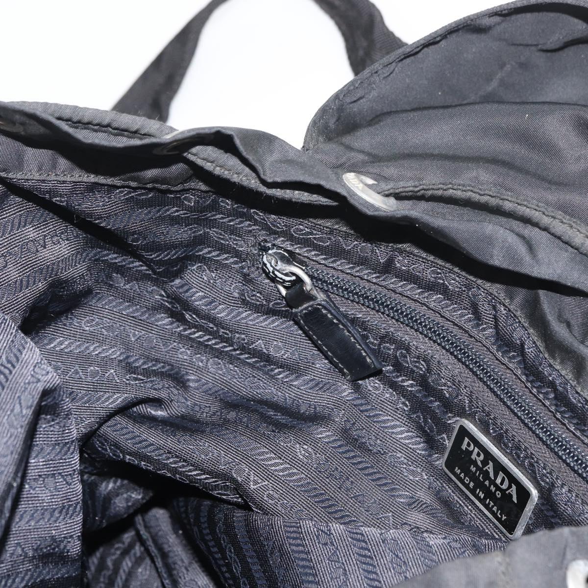 PRADA Backpack Nylon Black Auth 71911