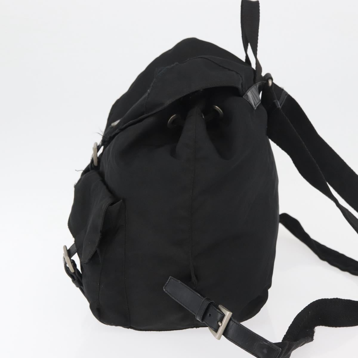 PRADA Backpack Nylon Black Auth 71911