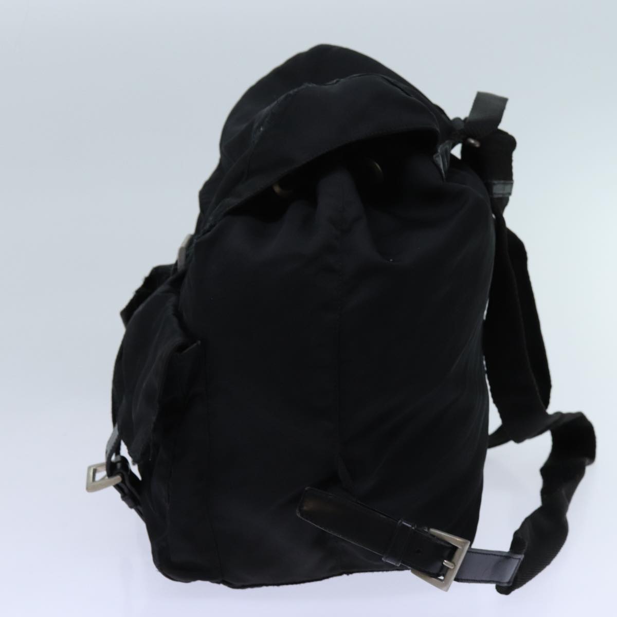 PRADA Backpack Nylon Black Auth 71911