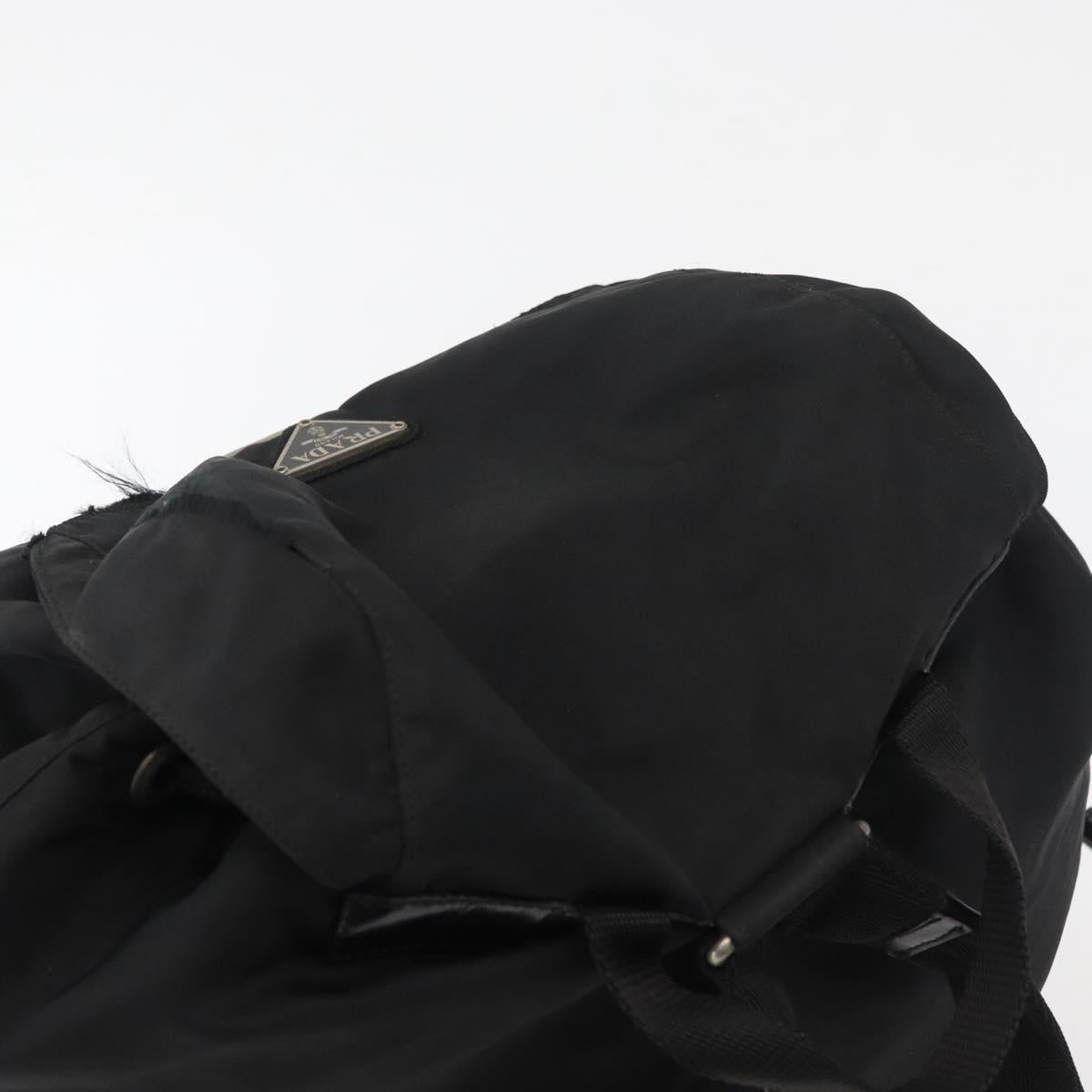 PRADA Backpack Nylon Black Auth 71911