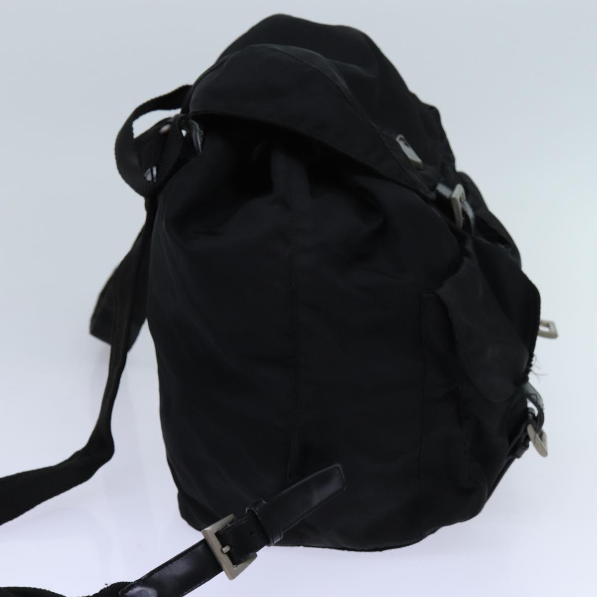 PRADA Backpack Nylon Black Auth 71911