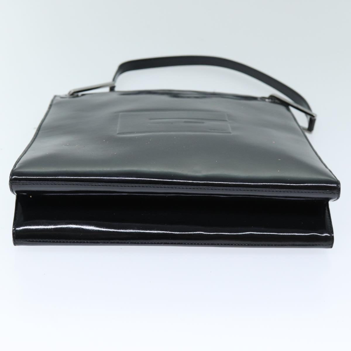 GUCCI Shoulder Bag Patent leather Black 001 1013 3037 Auth 71915