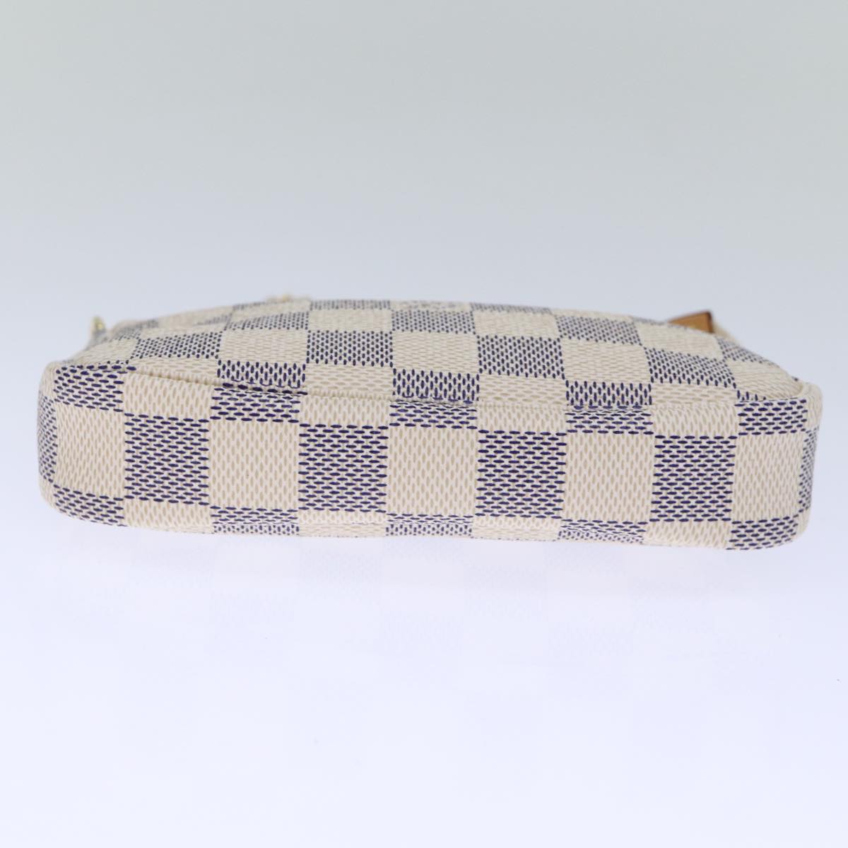 LOUIS VUITTON Damier Azur Mini Pochette Accessoires Pouch N60487 LV Auth 71970A