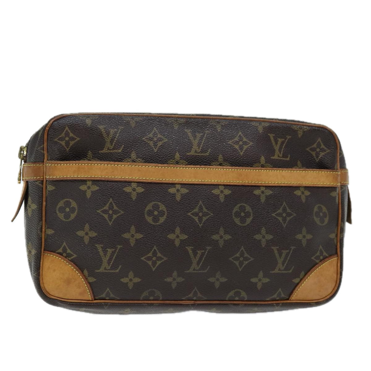 LOUIS VUITTON Monogram Compiegne 28 Clutch Bag M51845 LV Auth 71975