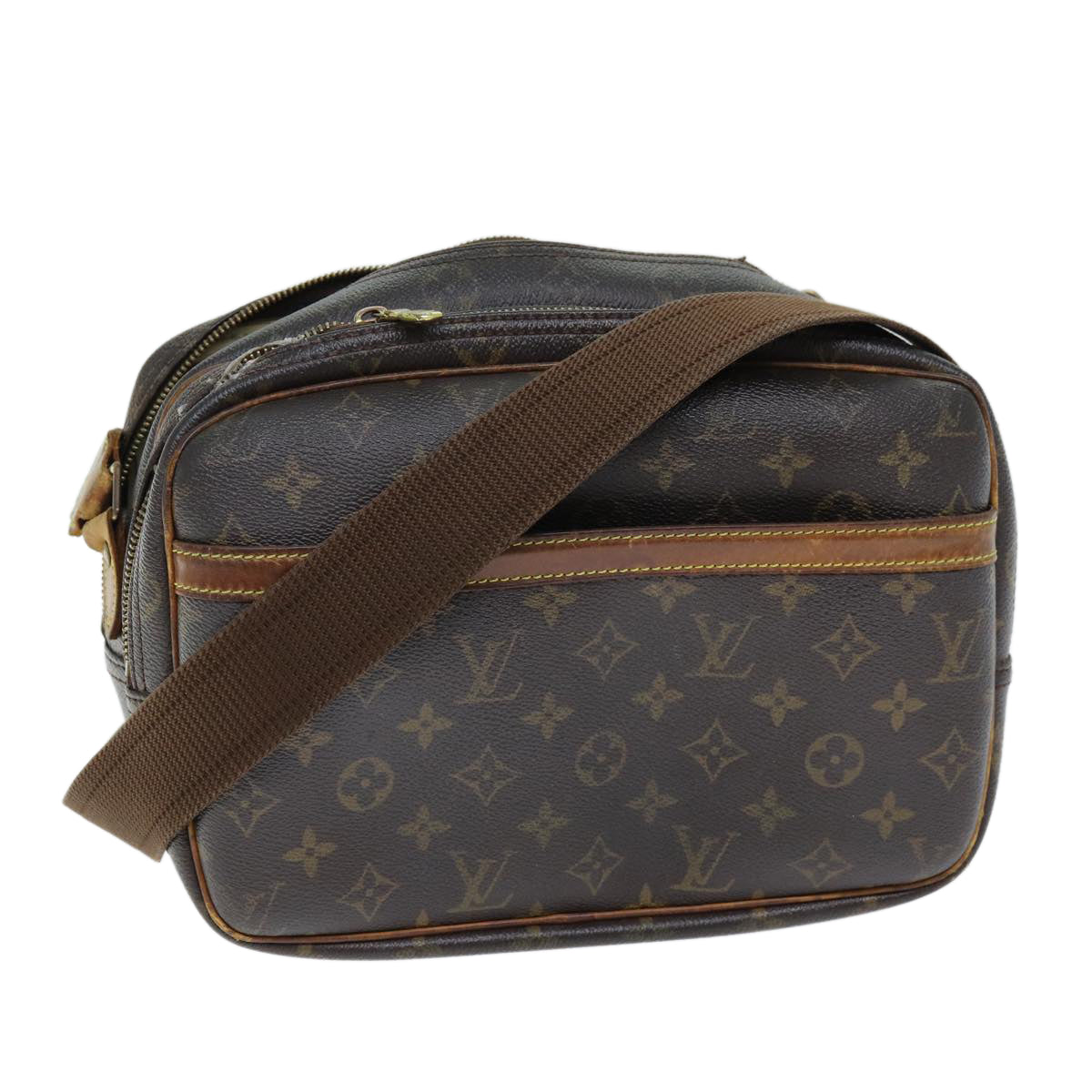 LOUIS VUITTON Monogram Reporter PM Shoulder Bag M45254 LV Auth 71989