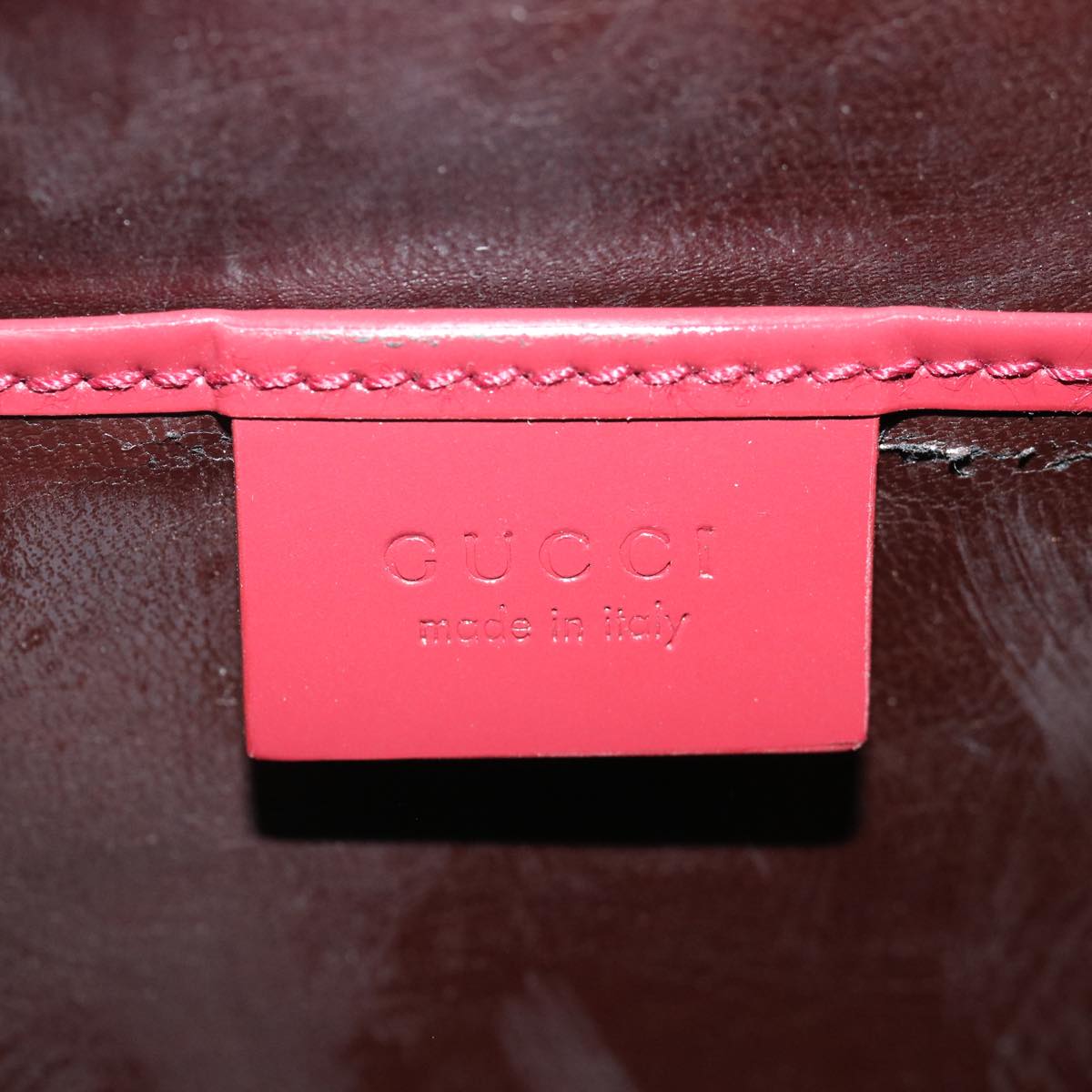 GUCCI Shoulder Bag Canvas Red Auth 72001