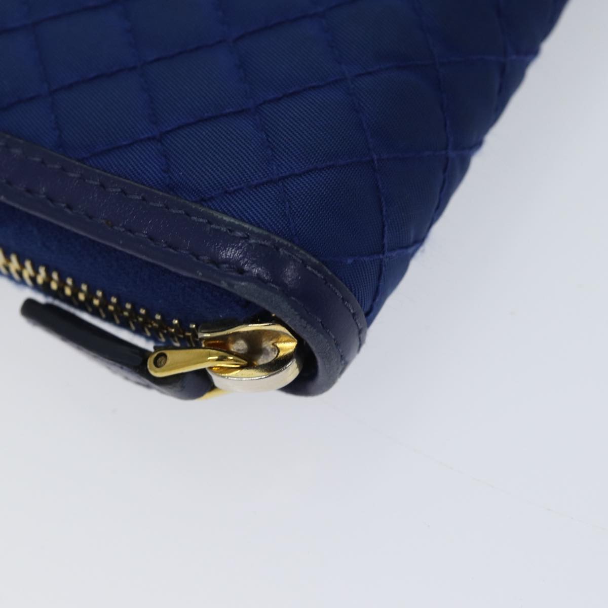 PRADA Long Wallet Nylon Blue Auth 72014