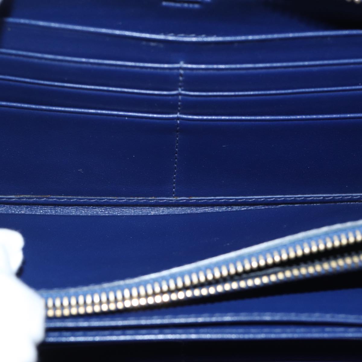 PRADA Long Wallet Nylon Blue Auth 72014