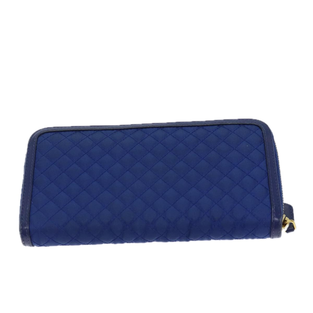 PRADA Long Wallet Nylon Blue Auth 72014