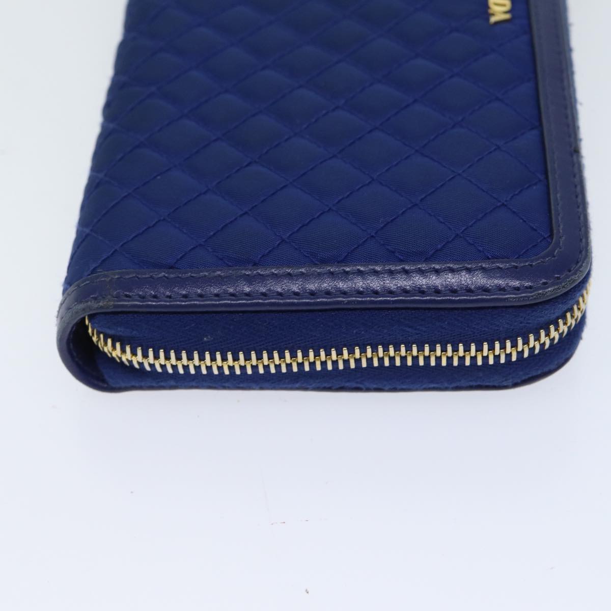 PRADA Long Wallet Nylon Blue Auth 72014