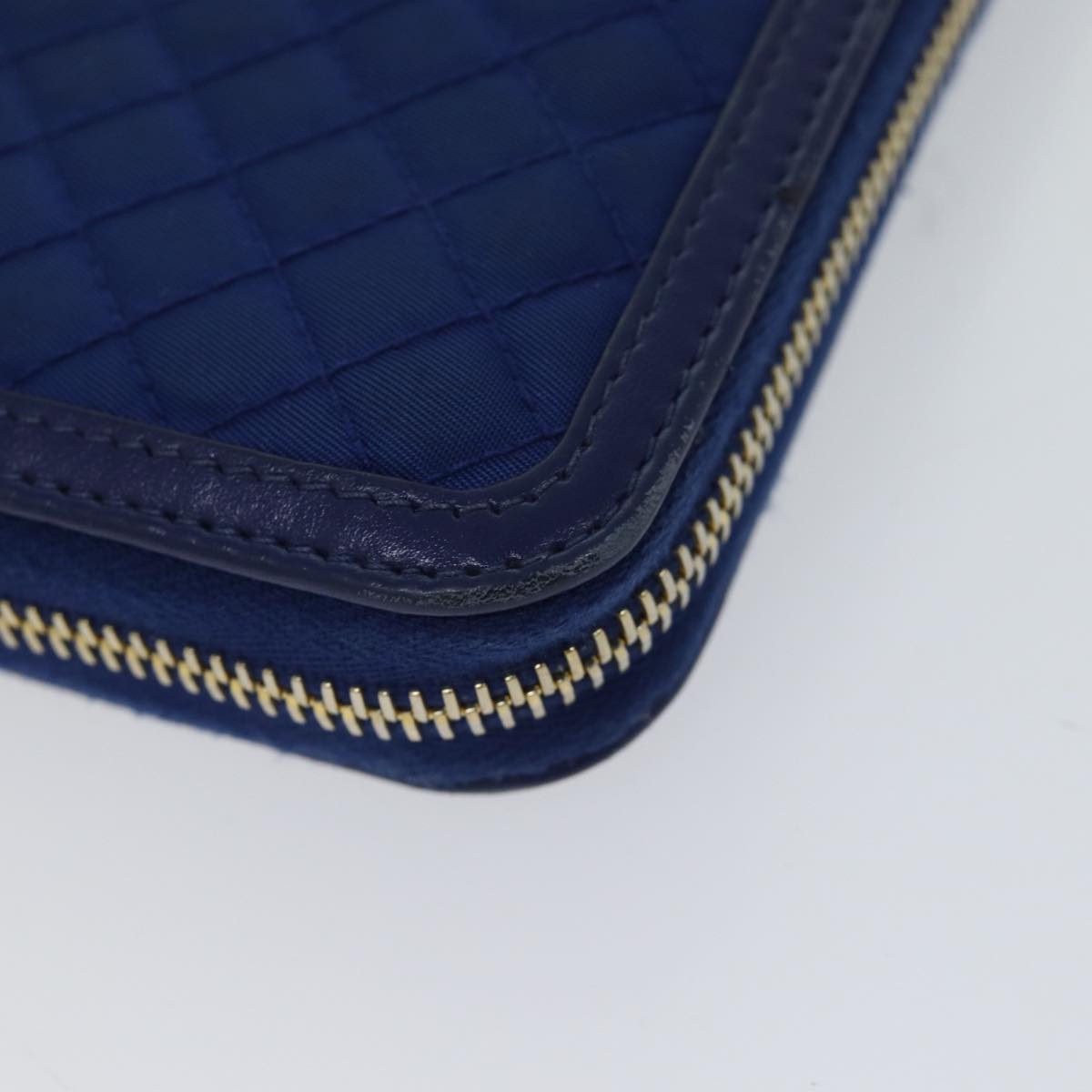 PRADA Long Wallet Nylon Blue Auth 72014