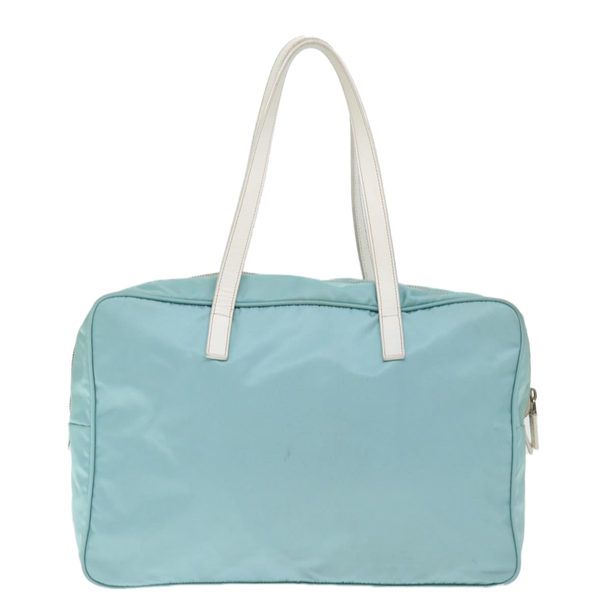 PRADA Shoulder Bag Nylon Light Blue Auth 72016