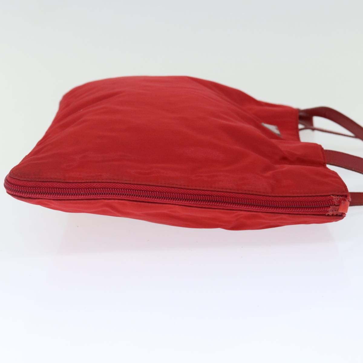 PRADA Shoulder Bag Nylon Red Auth 72021