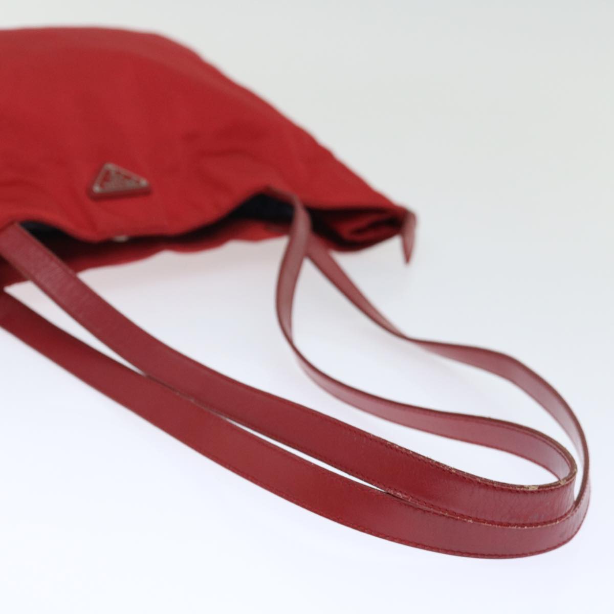 PRADA Shoulder Bag Nylon Red Auth 72021