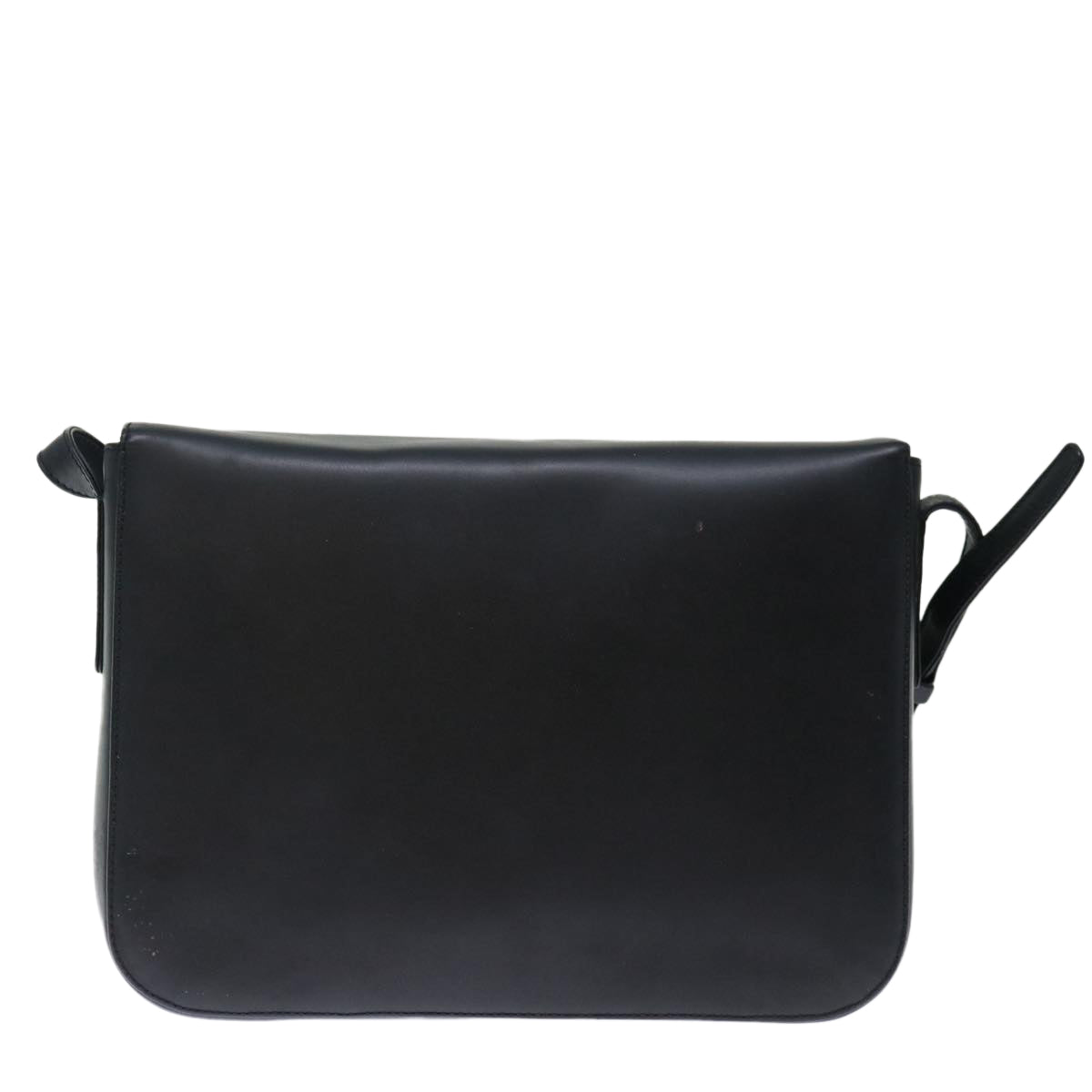 PRADA Shoulder Bag Leather Black Auth 72022