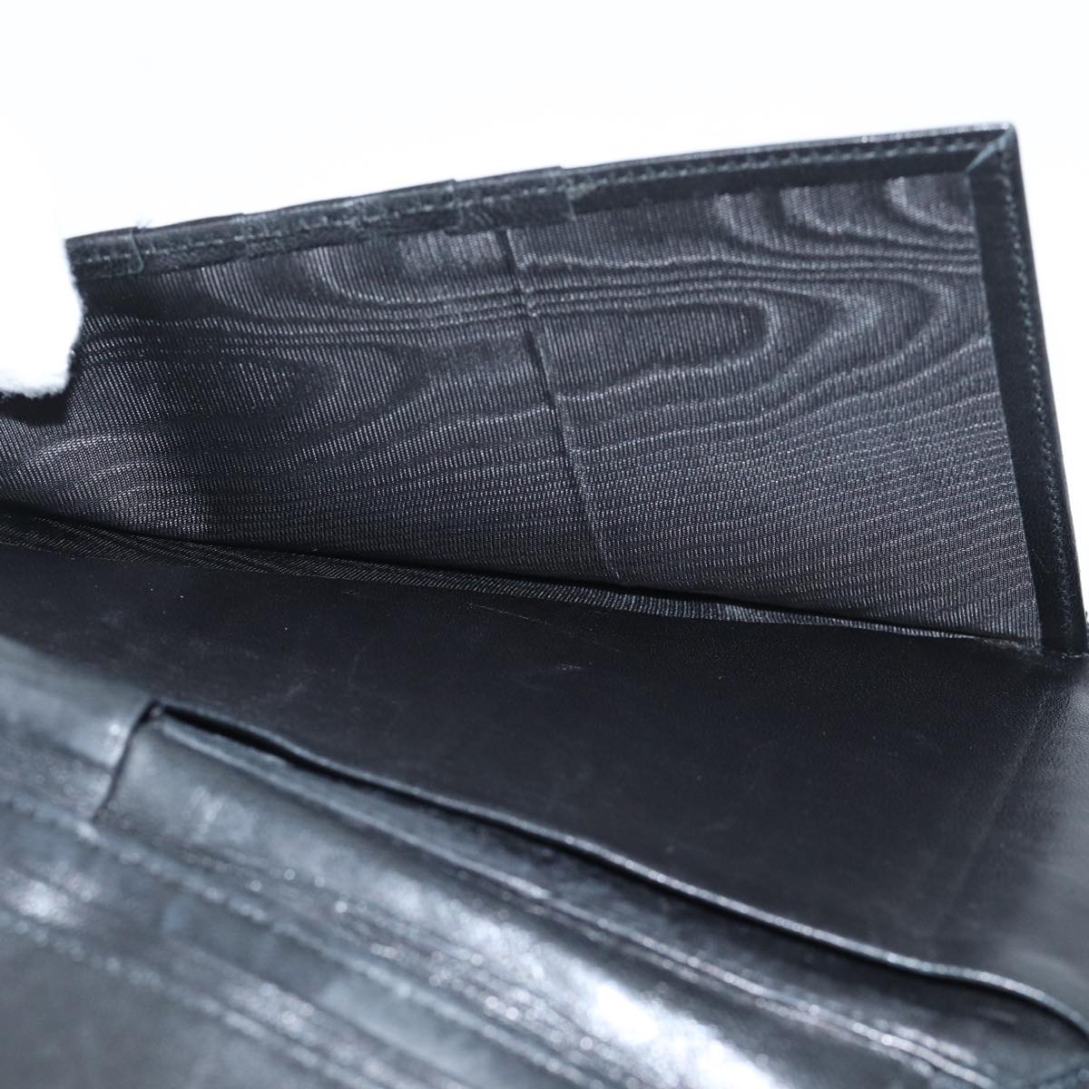 PRADA Long Wallet Nylon Black Auth 72087